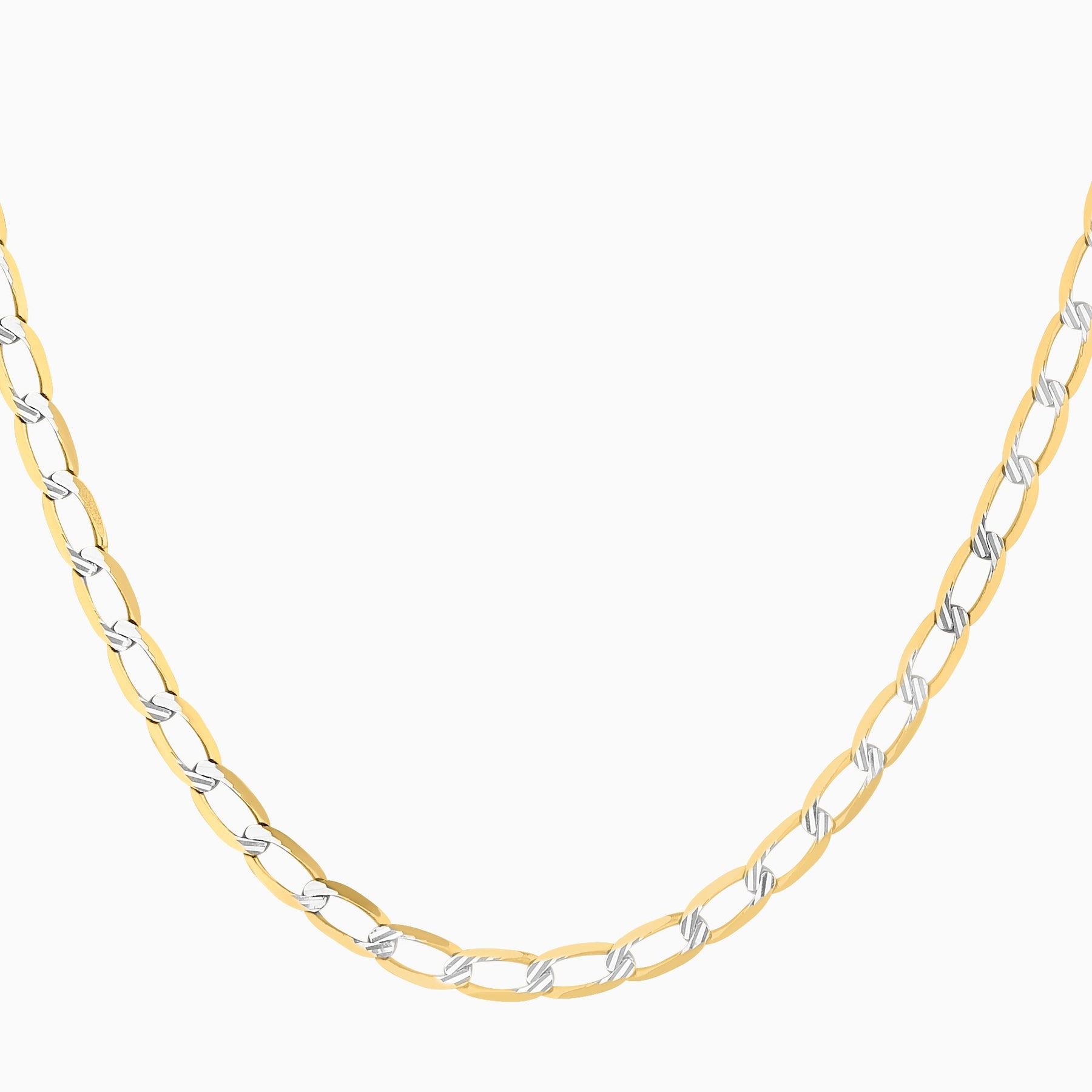 14K Yellow Gold Diamond Anchor Chain + Case