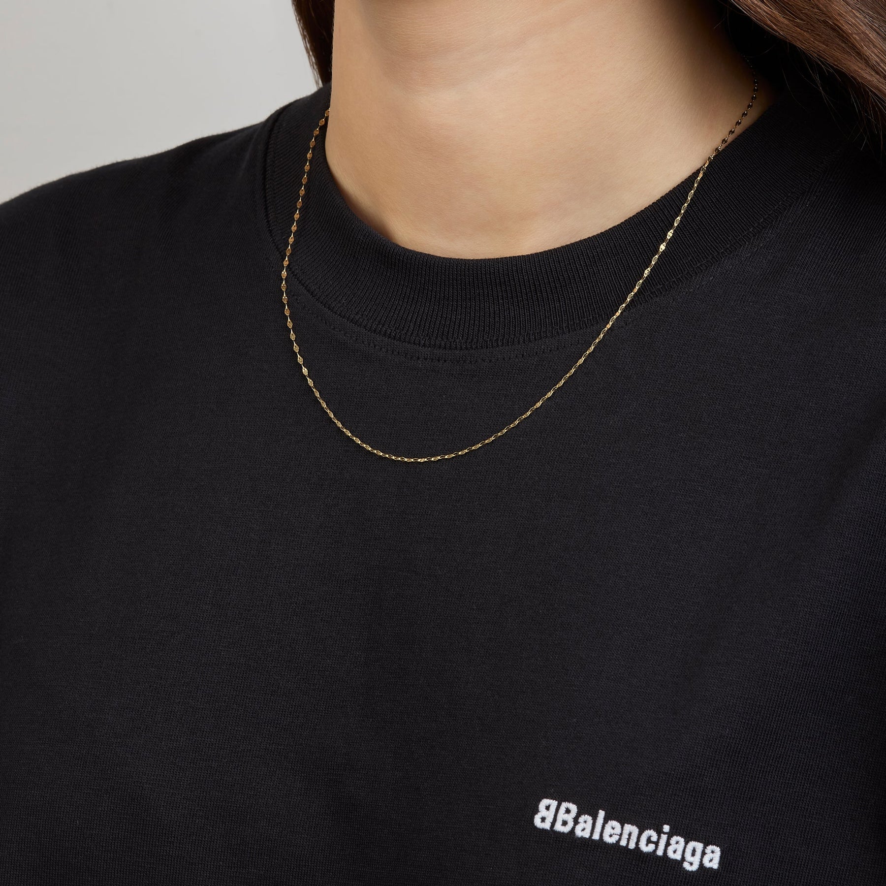 14K Yellow Gold Serpentine Chain + Case