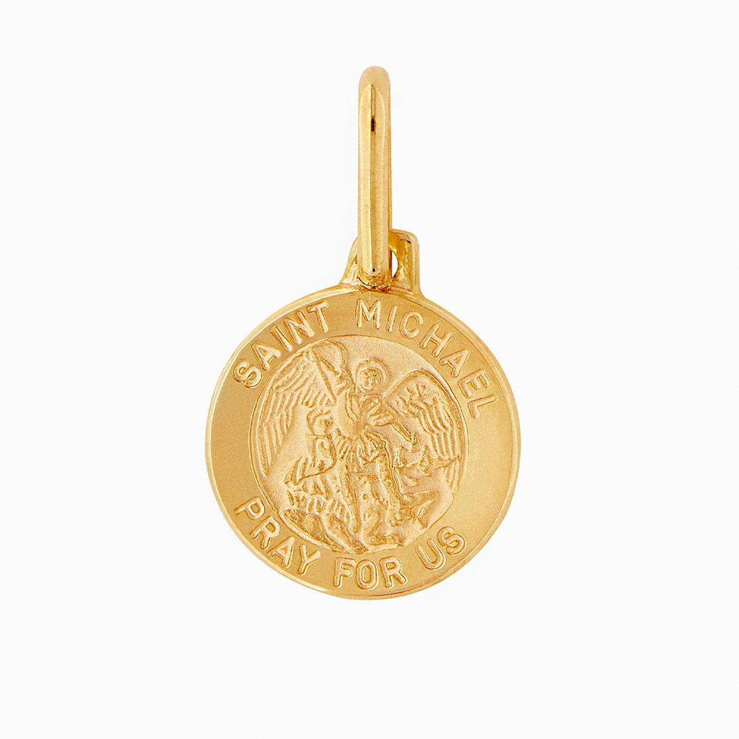 Saint Michael Medal 14k Gold