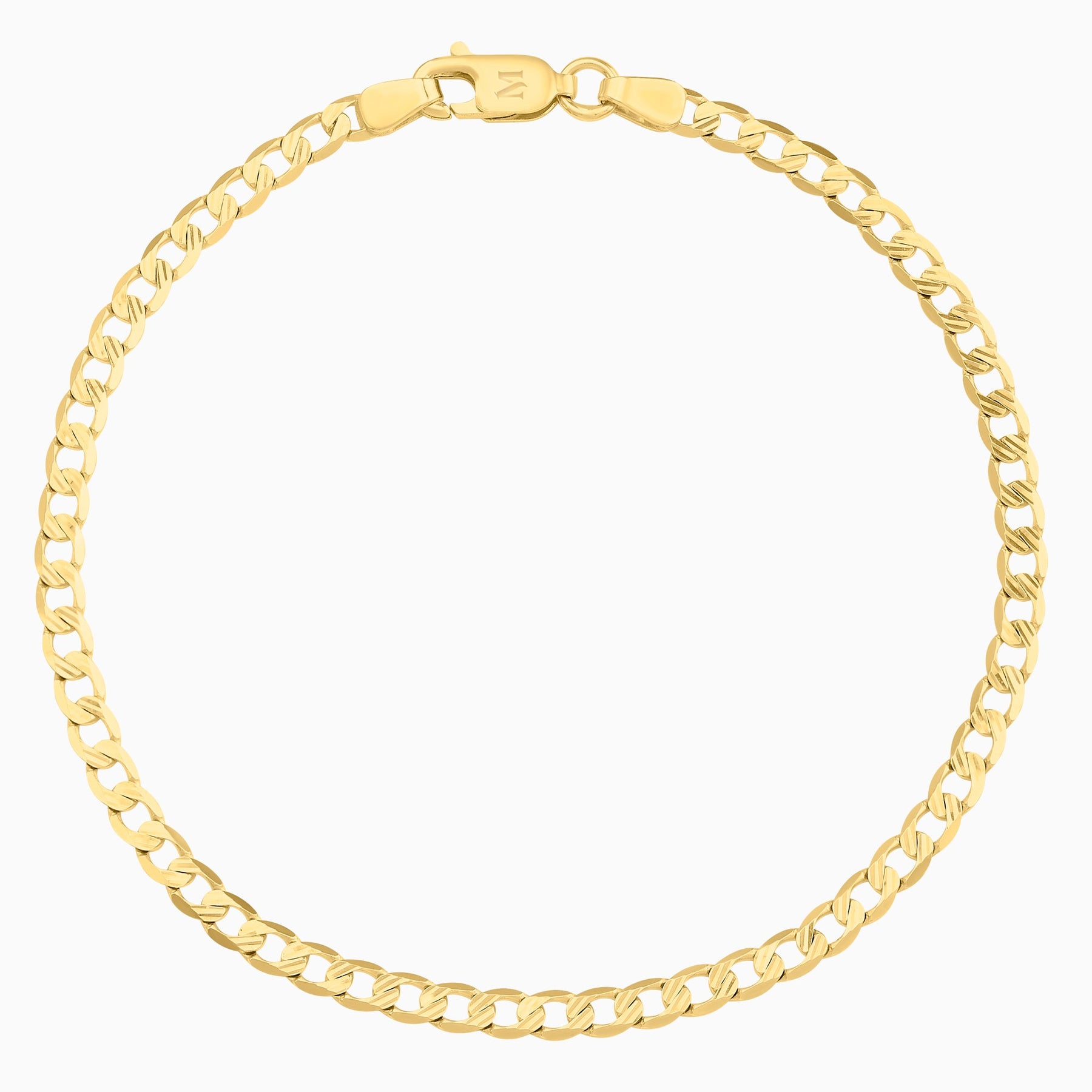 14K Yellow Gold Die-Cut Woven Bracelet + Case