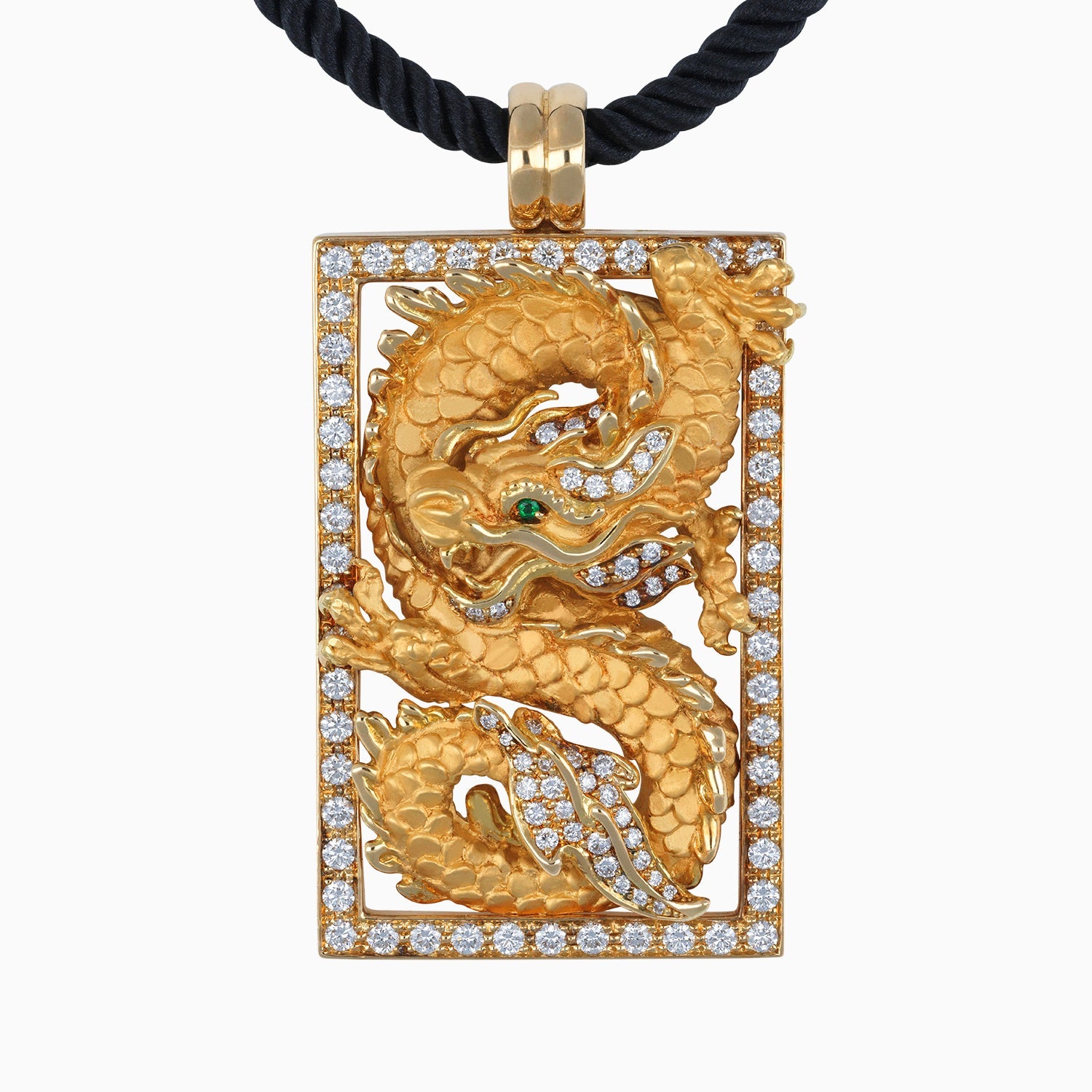 Dragon mgt 18k Yellow Gold Chain + Case