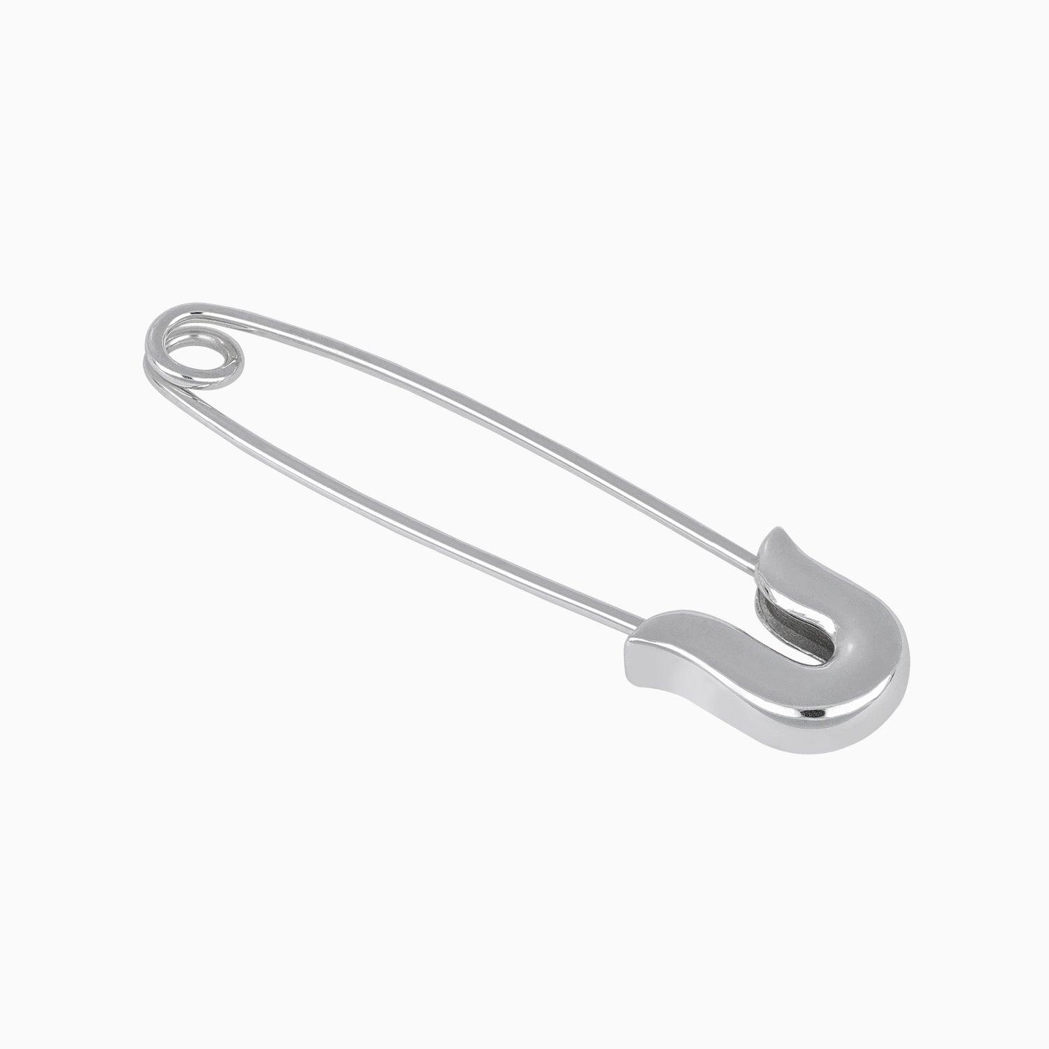 Personalized brooch safe clasp 14k white gold + Case
