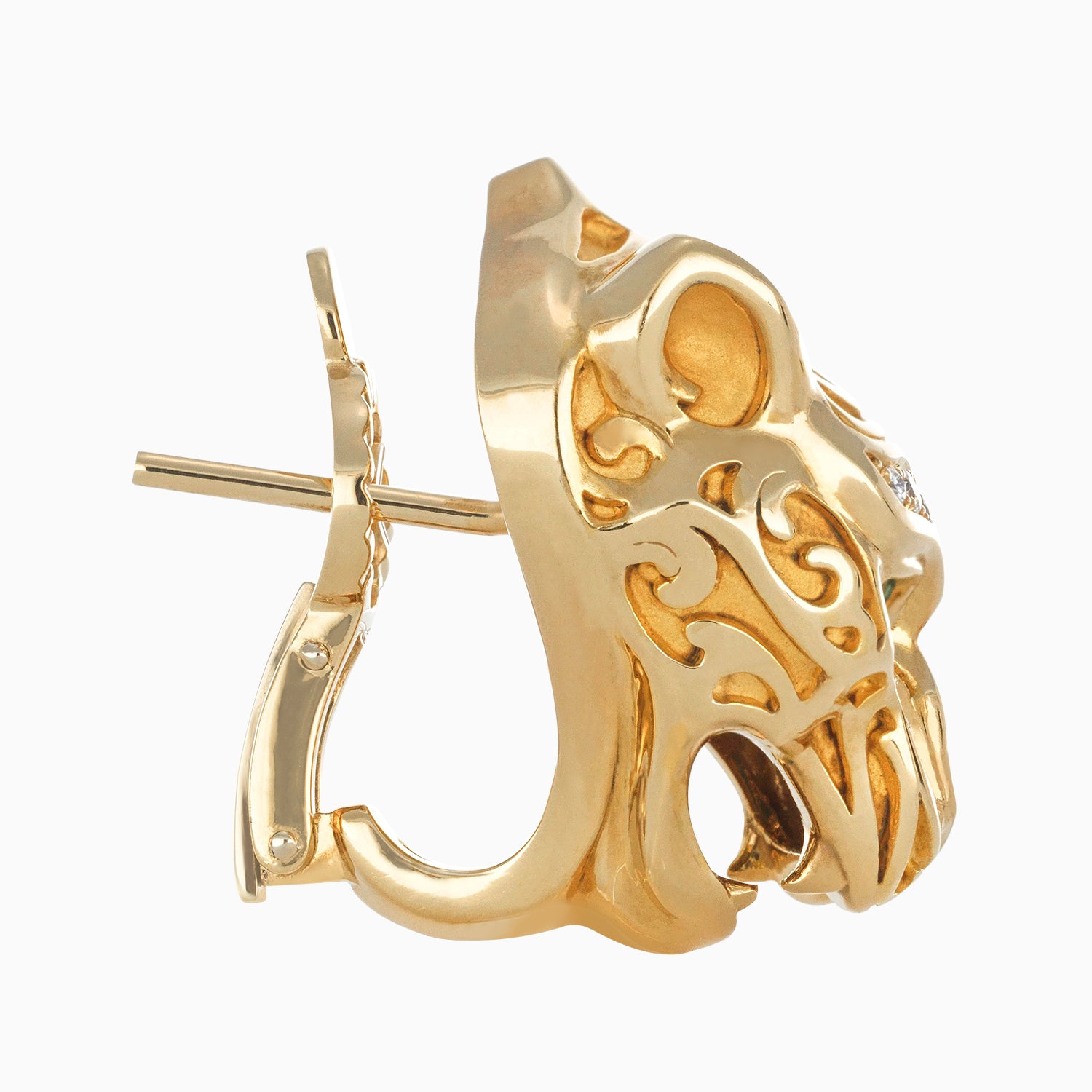 Zodaria Maxi Earrings" 18k Yellow Gold + Case