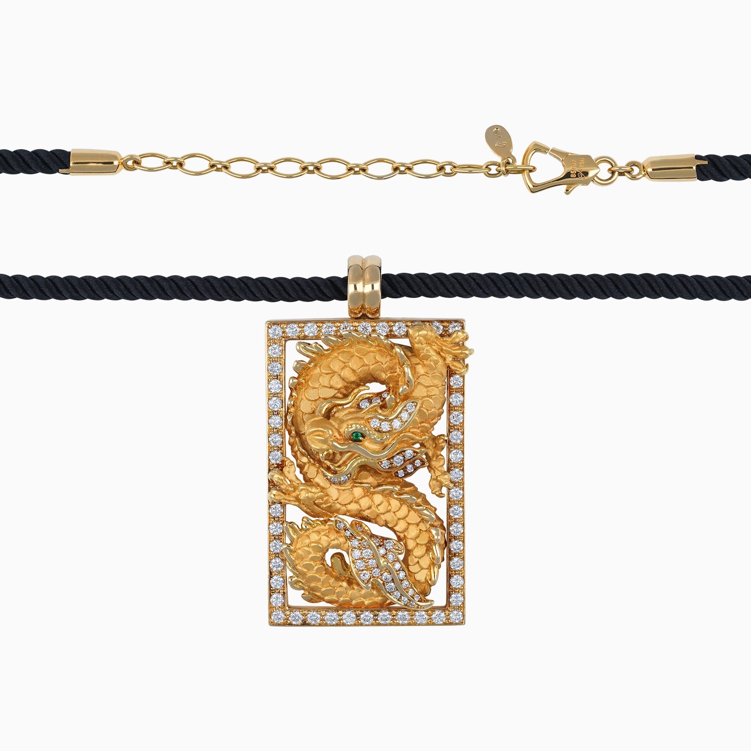 Dragon mgt 18k Yellow Gold Chain + Case