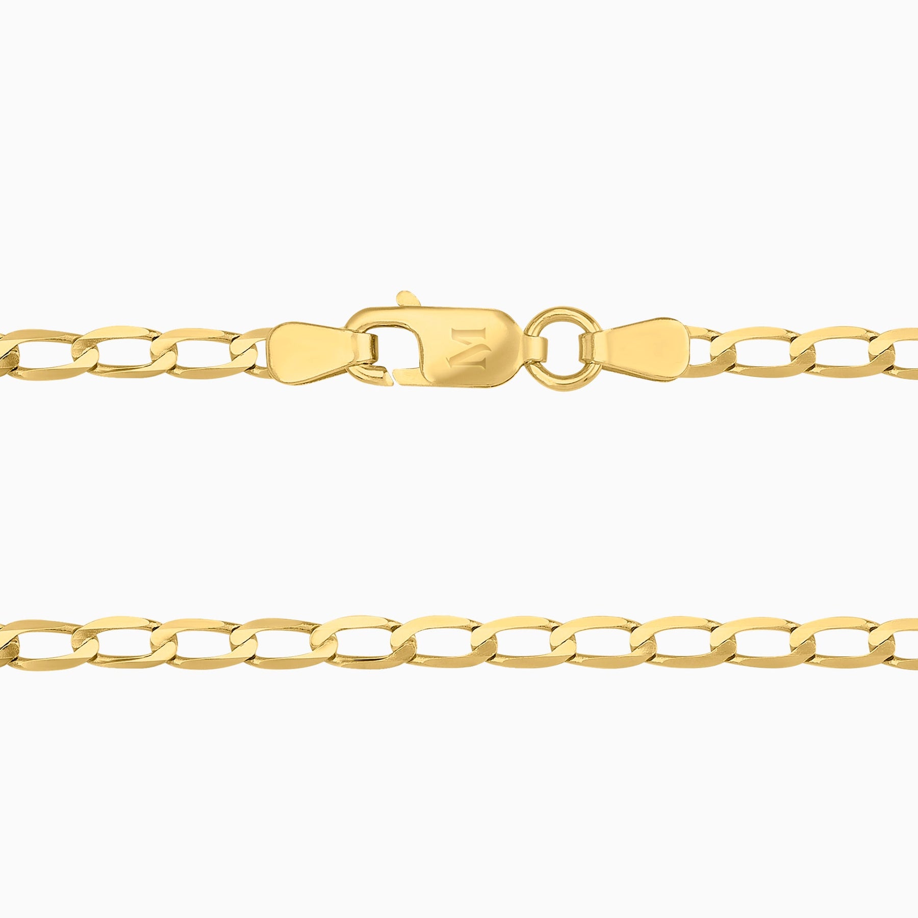 Cadena Ancla Lisa 14k Oro Amarillo + Estuche
