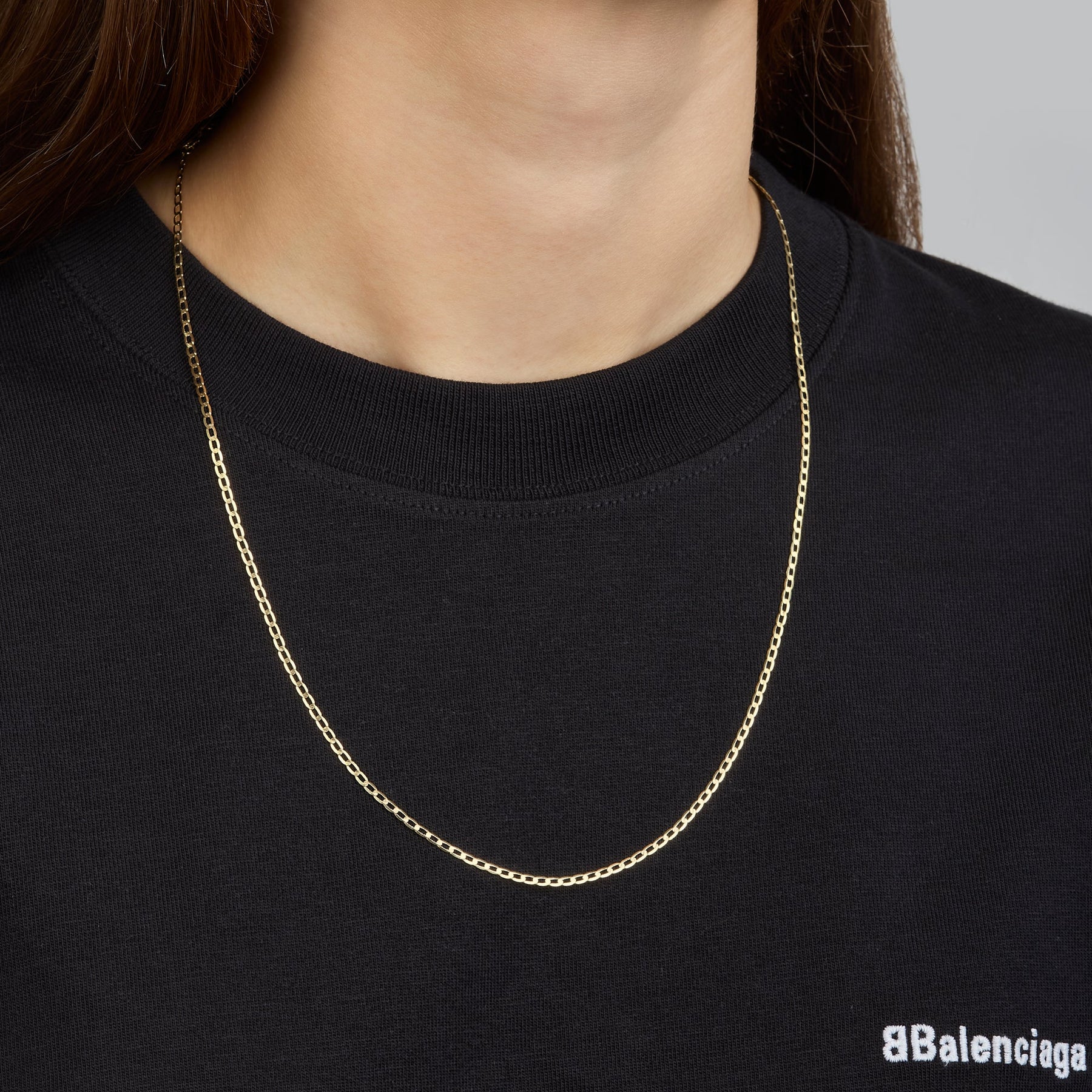 14K Yellow Gold Die-Cut Anchor Chain + Case