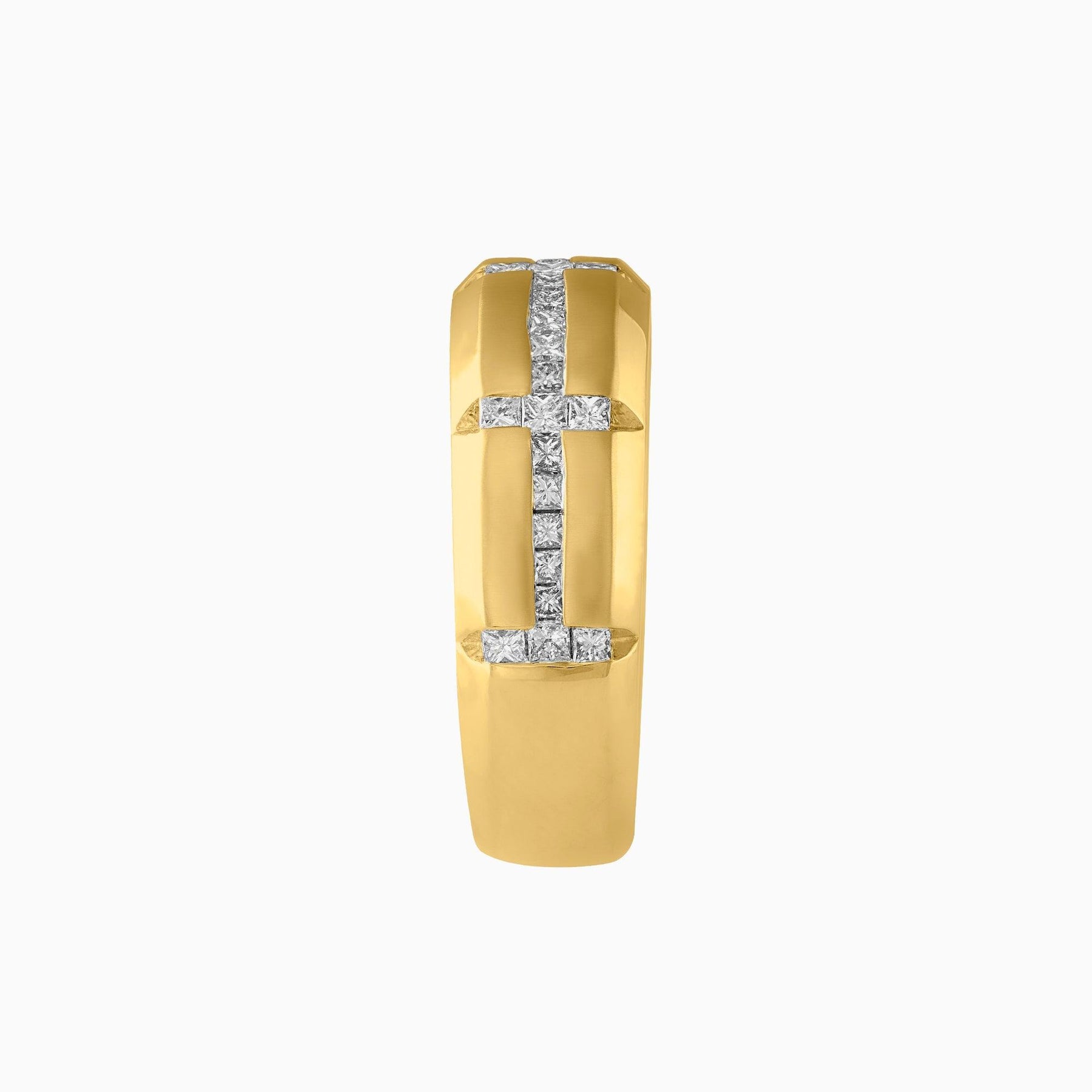 14k 5-Line Diamond Ring