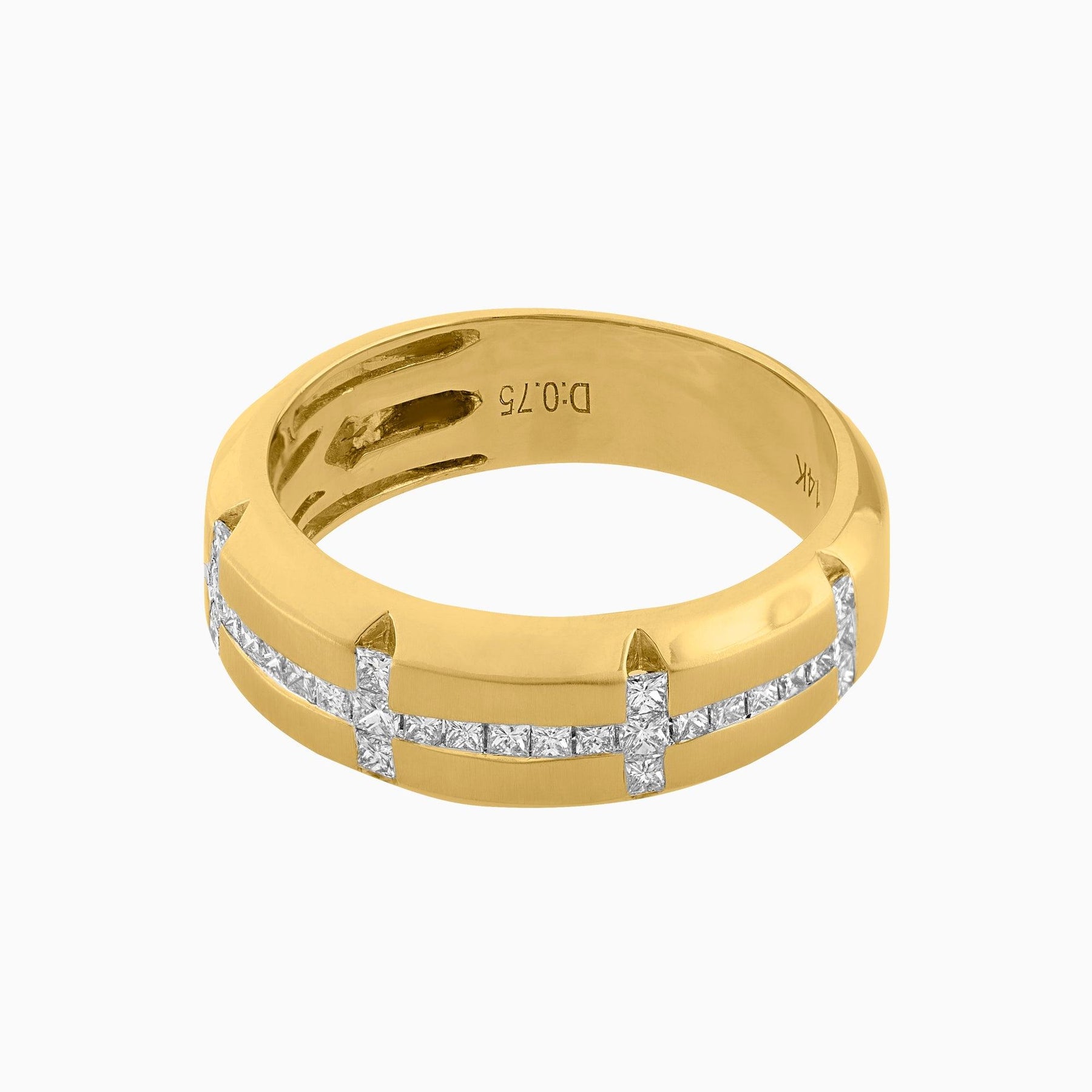 14k 5-Line Diamond Ring