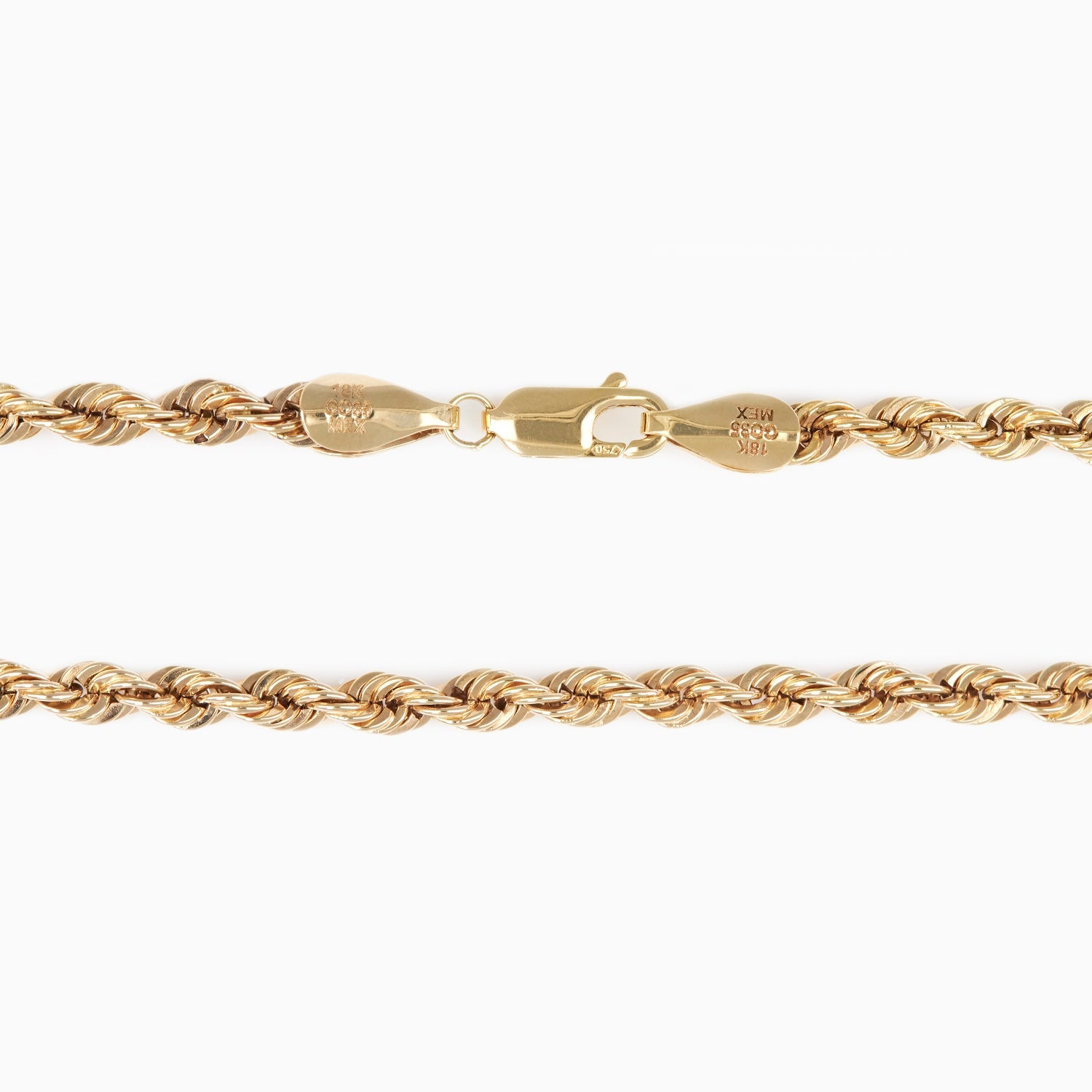 Cadena de Oro Amarillo 18k Tejido Torsal