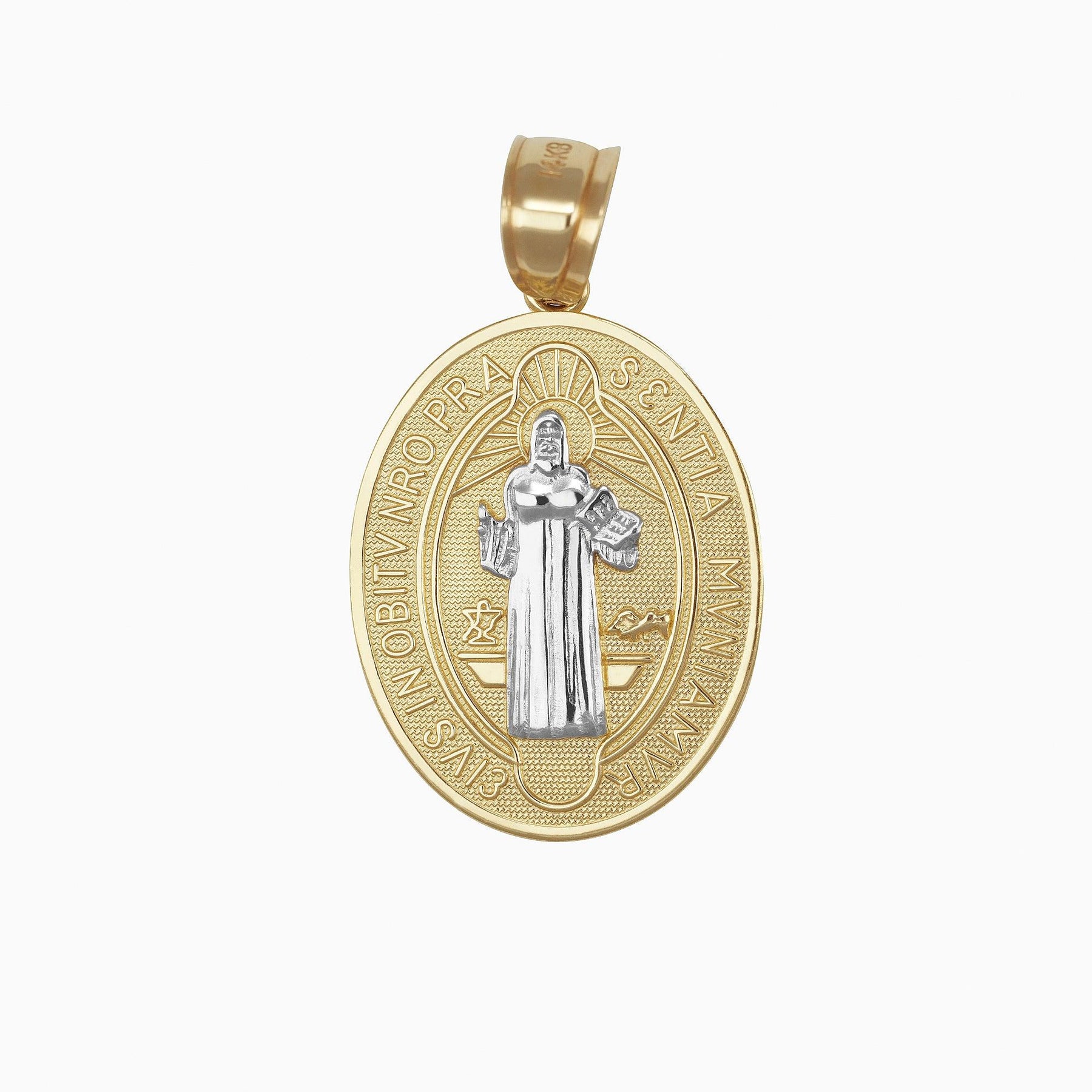 Saint Benedict Pendant 14k Yellow Gold
