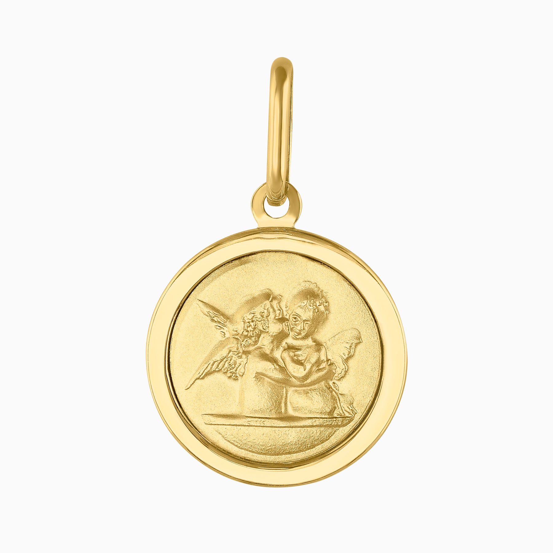 Medalla con Ángeles Oro 14k