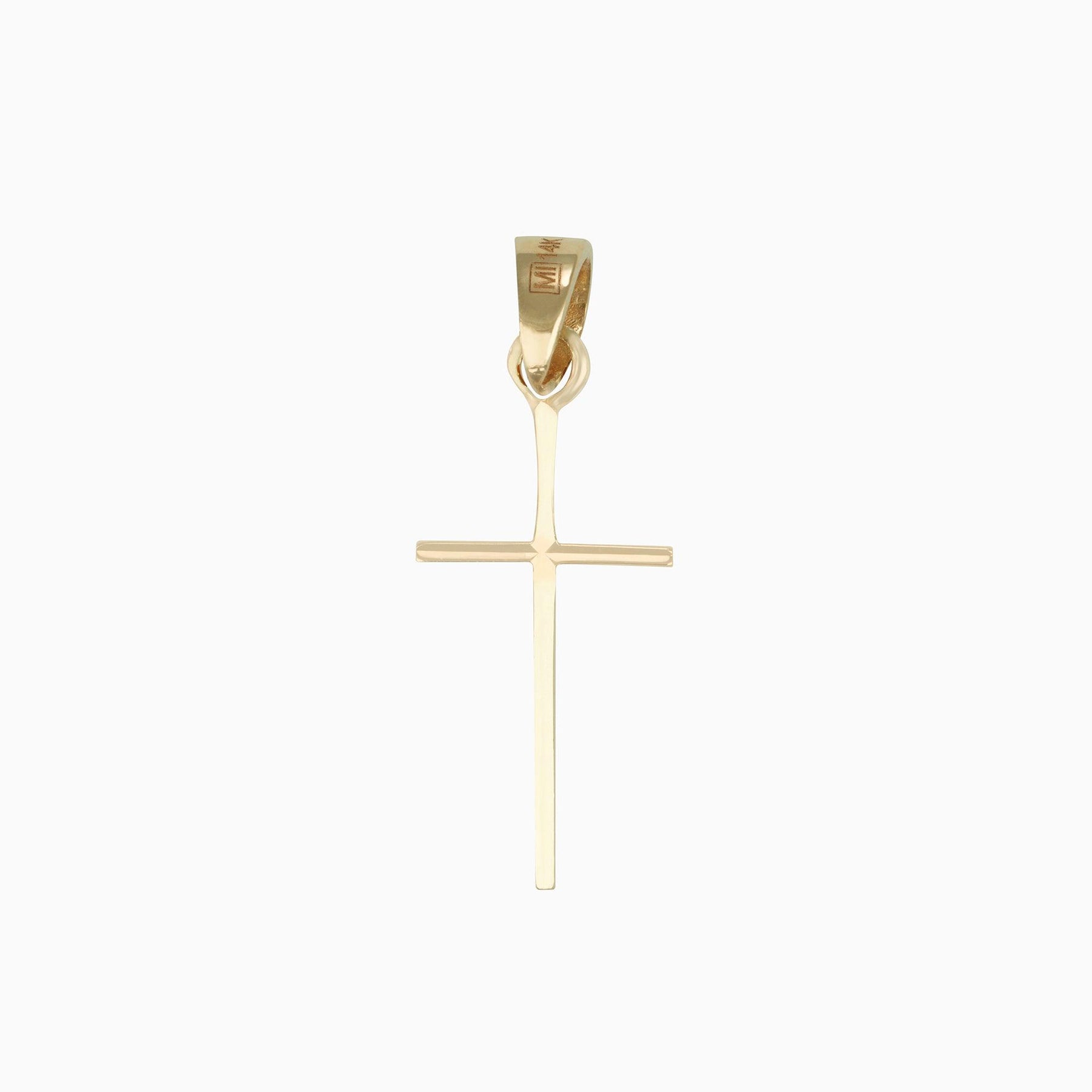 Dije Cruz Ultra Light Oro Amarillo 14k