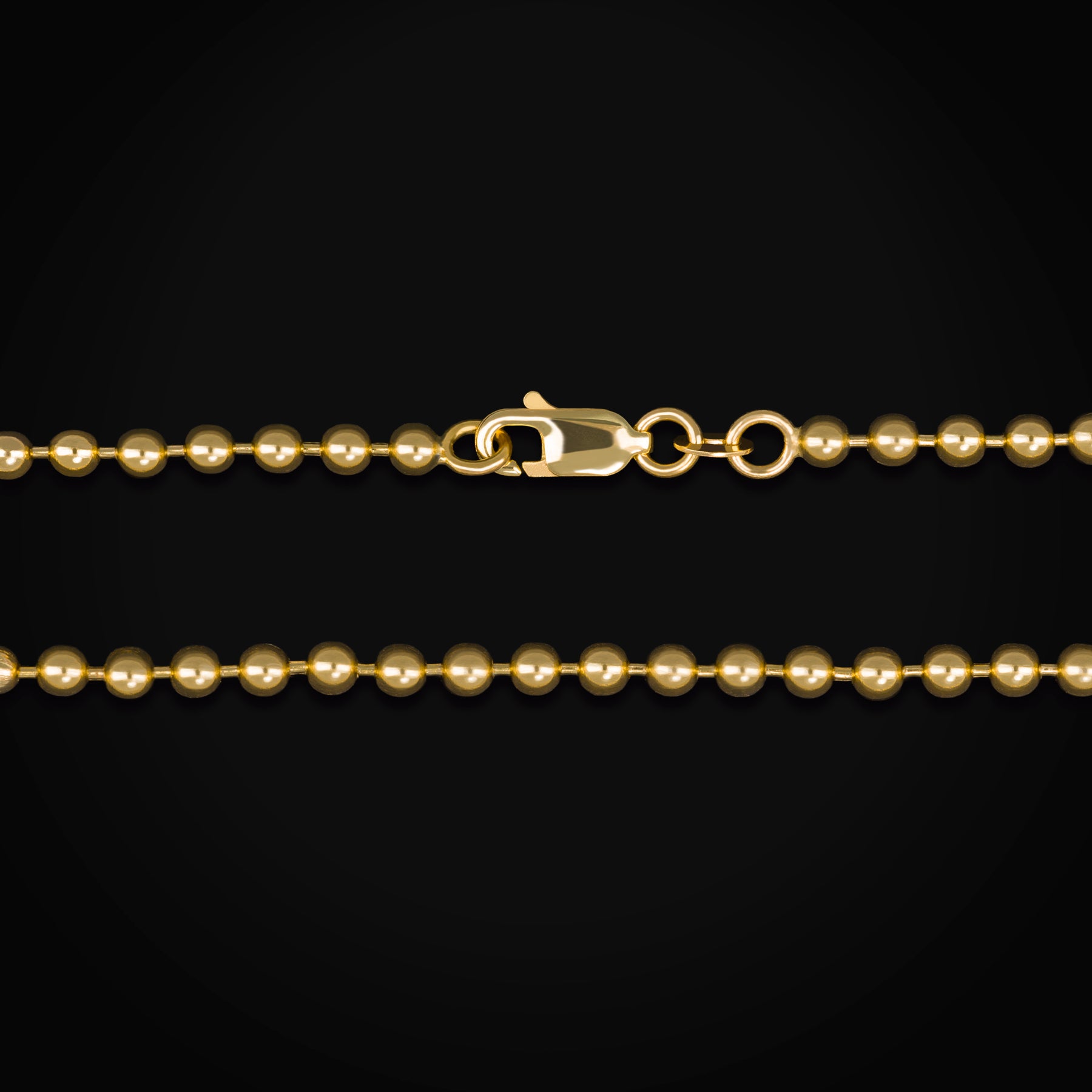 Pulso 14k Tejido Bolitas Oro Amarillo + Estuche