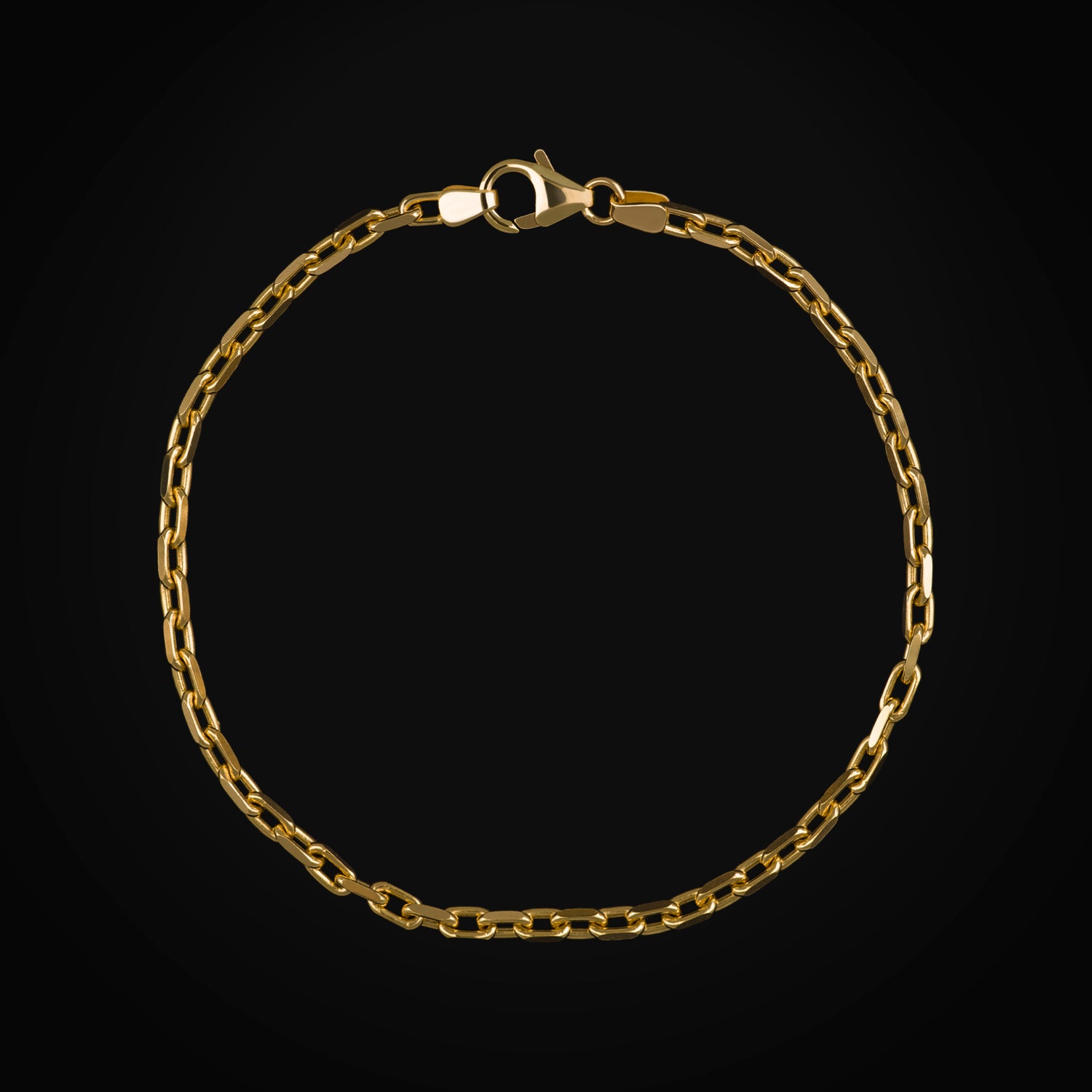 Pulso Ancla 14k Oro Amarillo + Estuche | esclava de oro | Maestros Joyeros