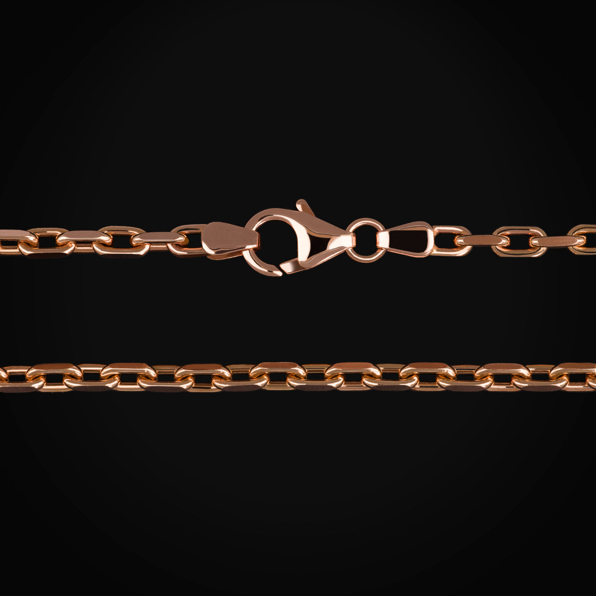 Pulso Ancla 14k Oro Rosa + Estuche | esclava de oro | Maestros Joyeros