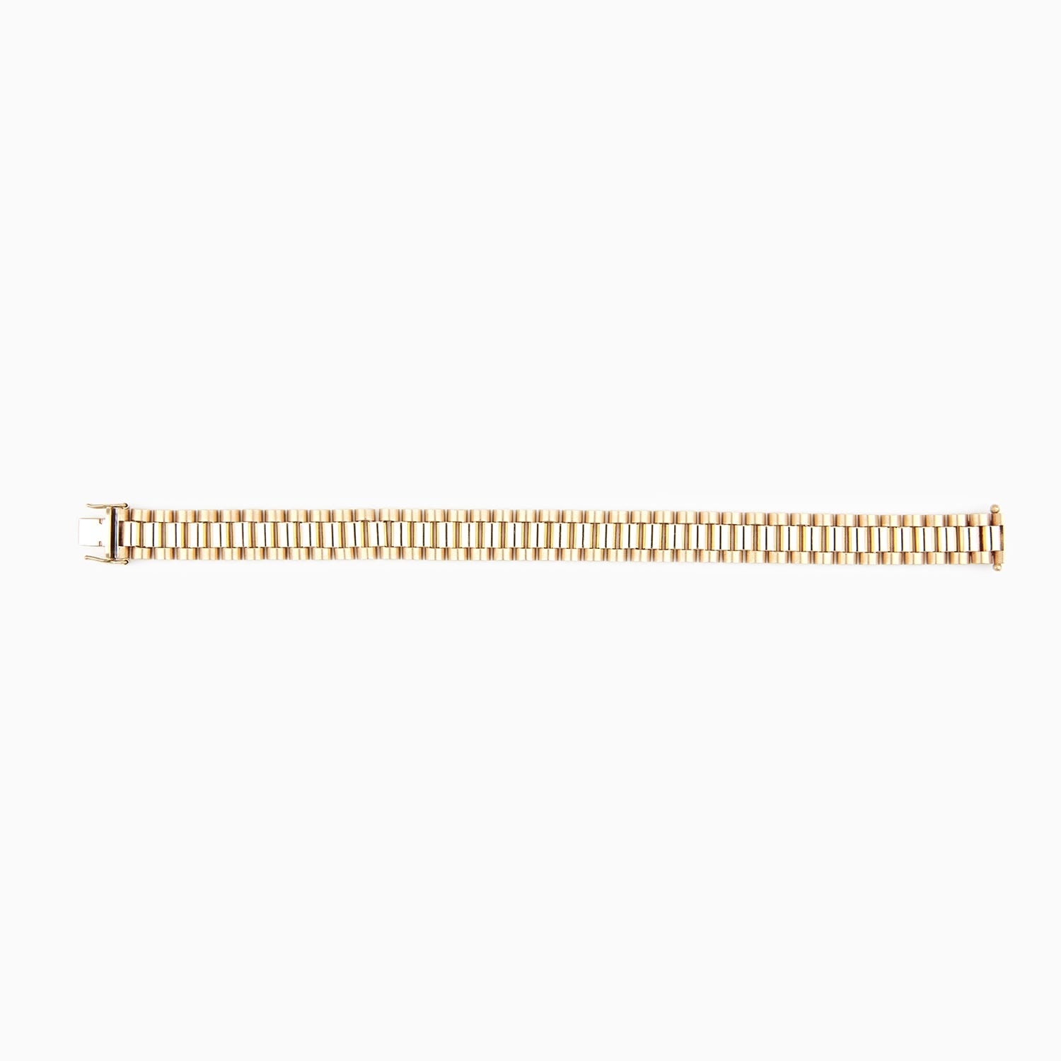 Pulso de Oro Amarillo 14k Tipo RLX