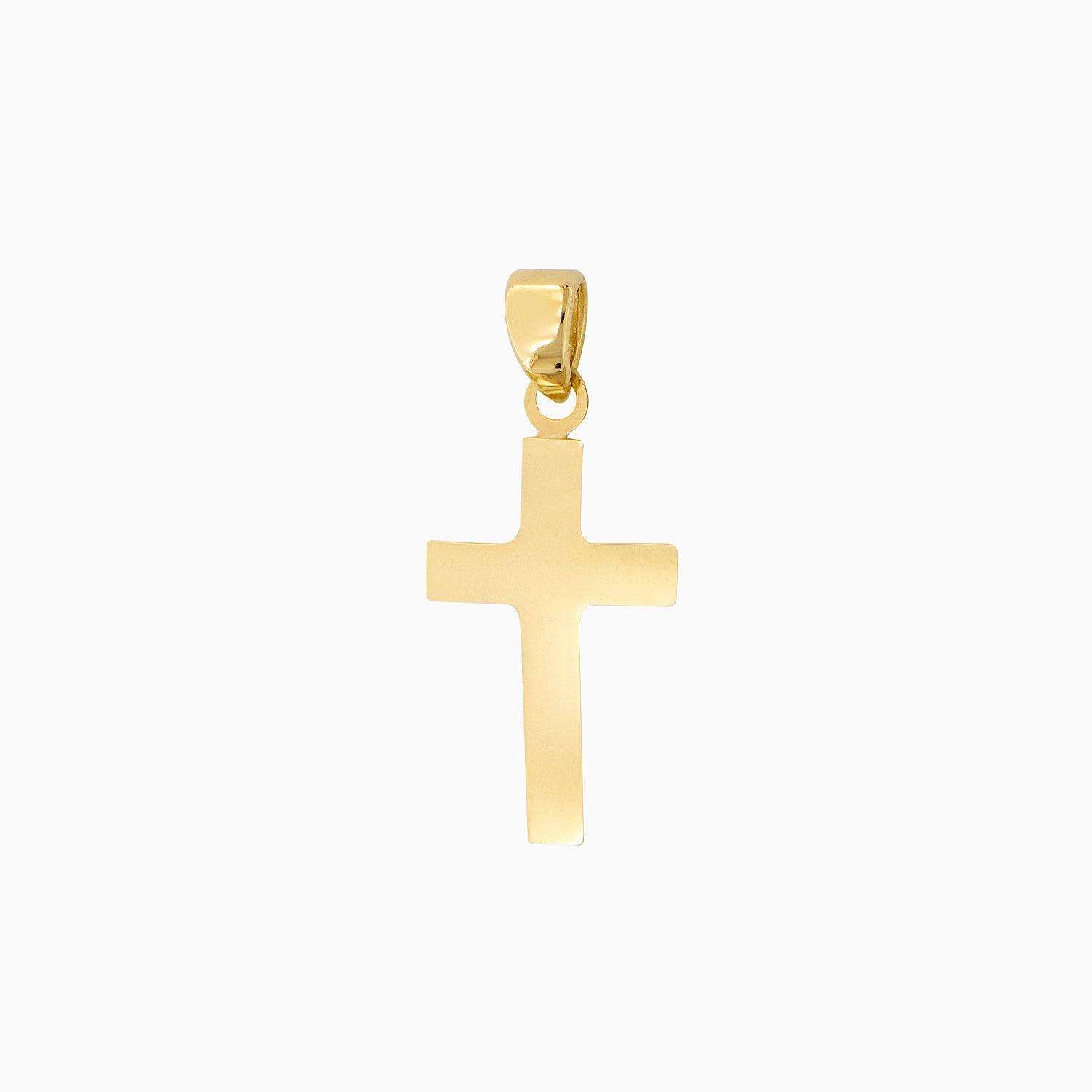 Dije Cruz Ultraligera Oro 14k