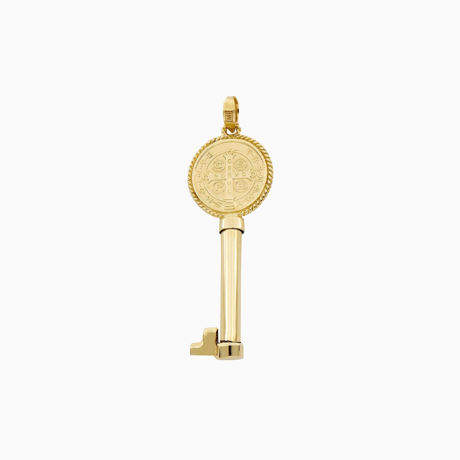 Dije LLave San Benito Oro 14k