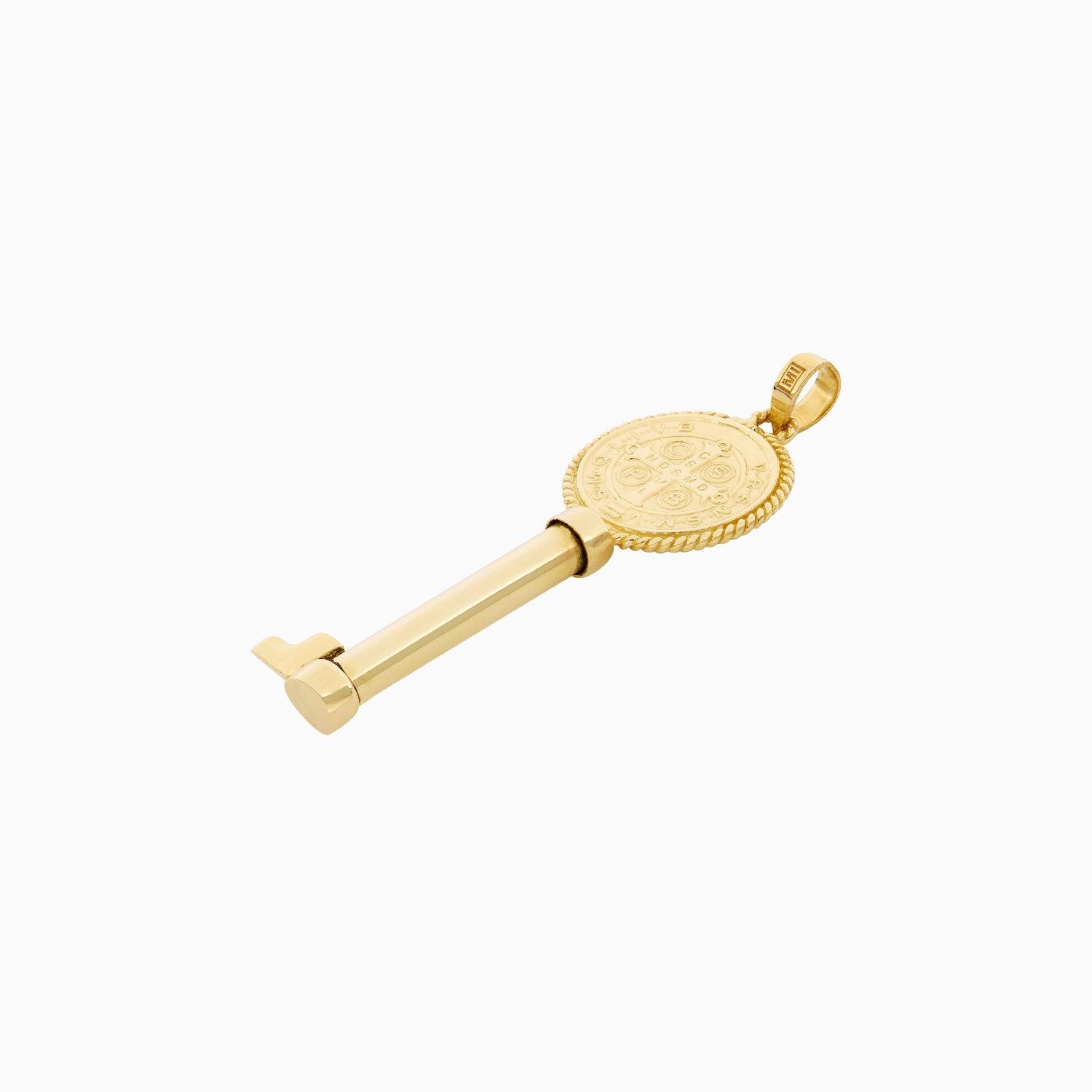 Dije LLave San Benito Oro 14k
