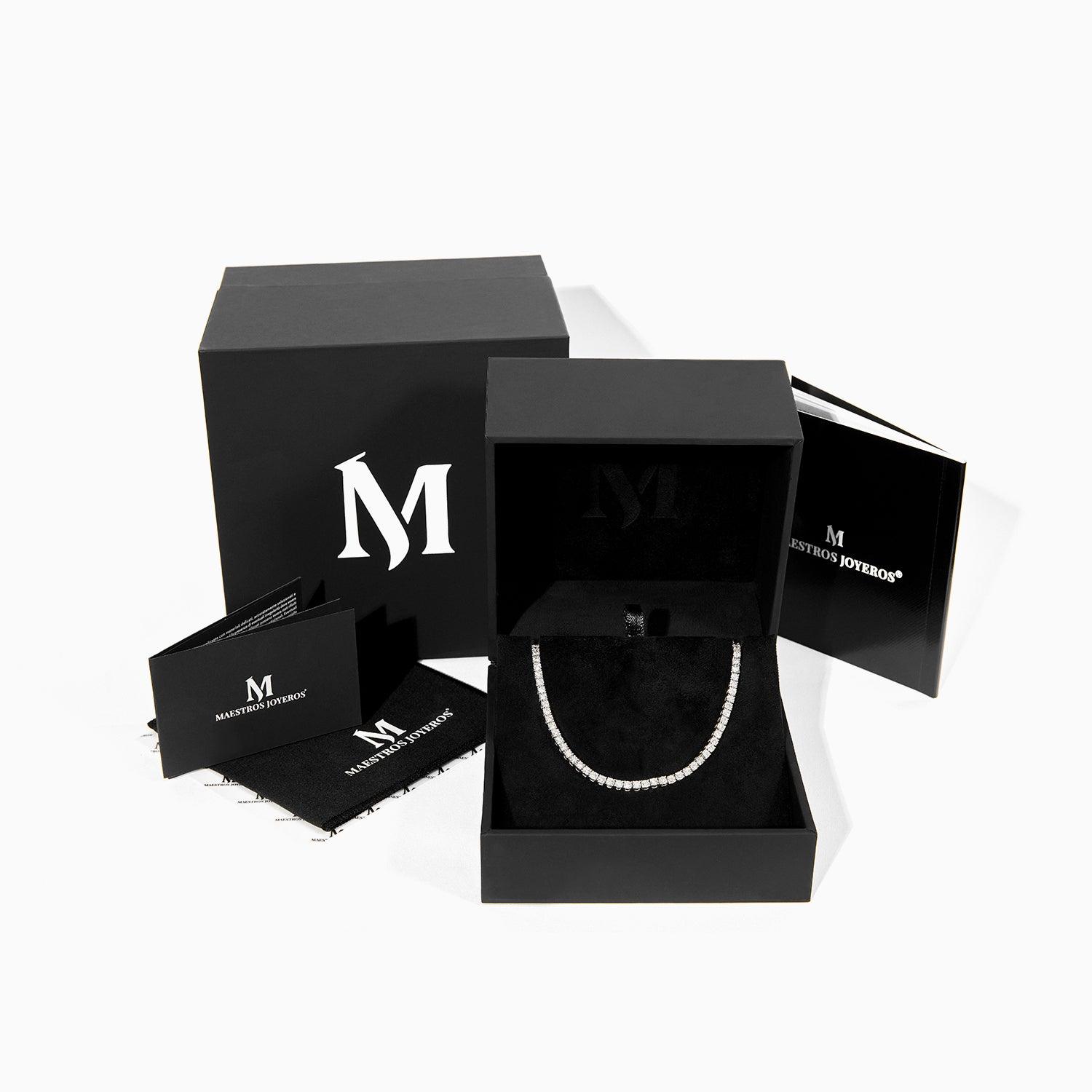 14k White Gold Bracelet with Diamonds