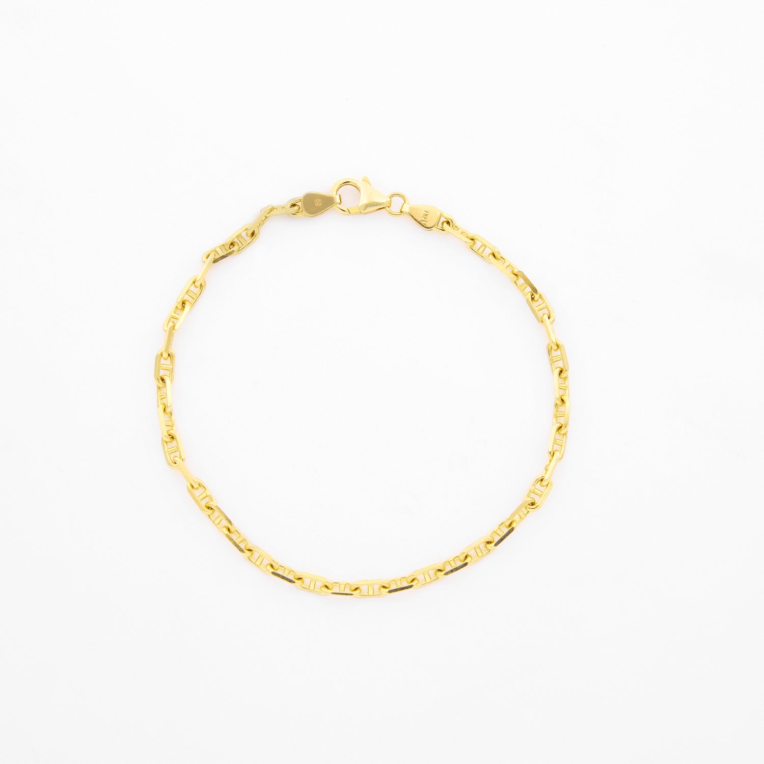 Pulso de Oro 14k Tejido Ancla Marina