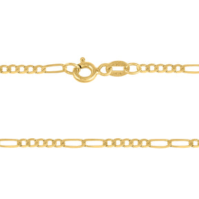 Cadena Tipo Cartier Troquelado 14K Oro Amarillo + Estuche