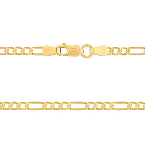 Cadena Tipo Cartier Troquelado 14K Oro Amarillo + Estuche