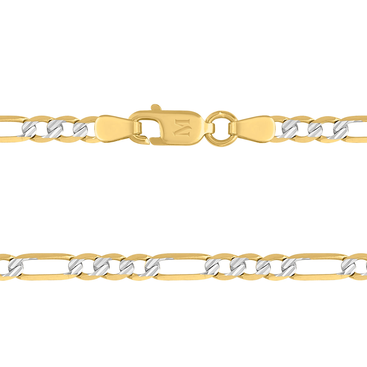 Cadena Tipo Cartier Diamantado 14K Oro Amarillo + Estuche