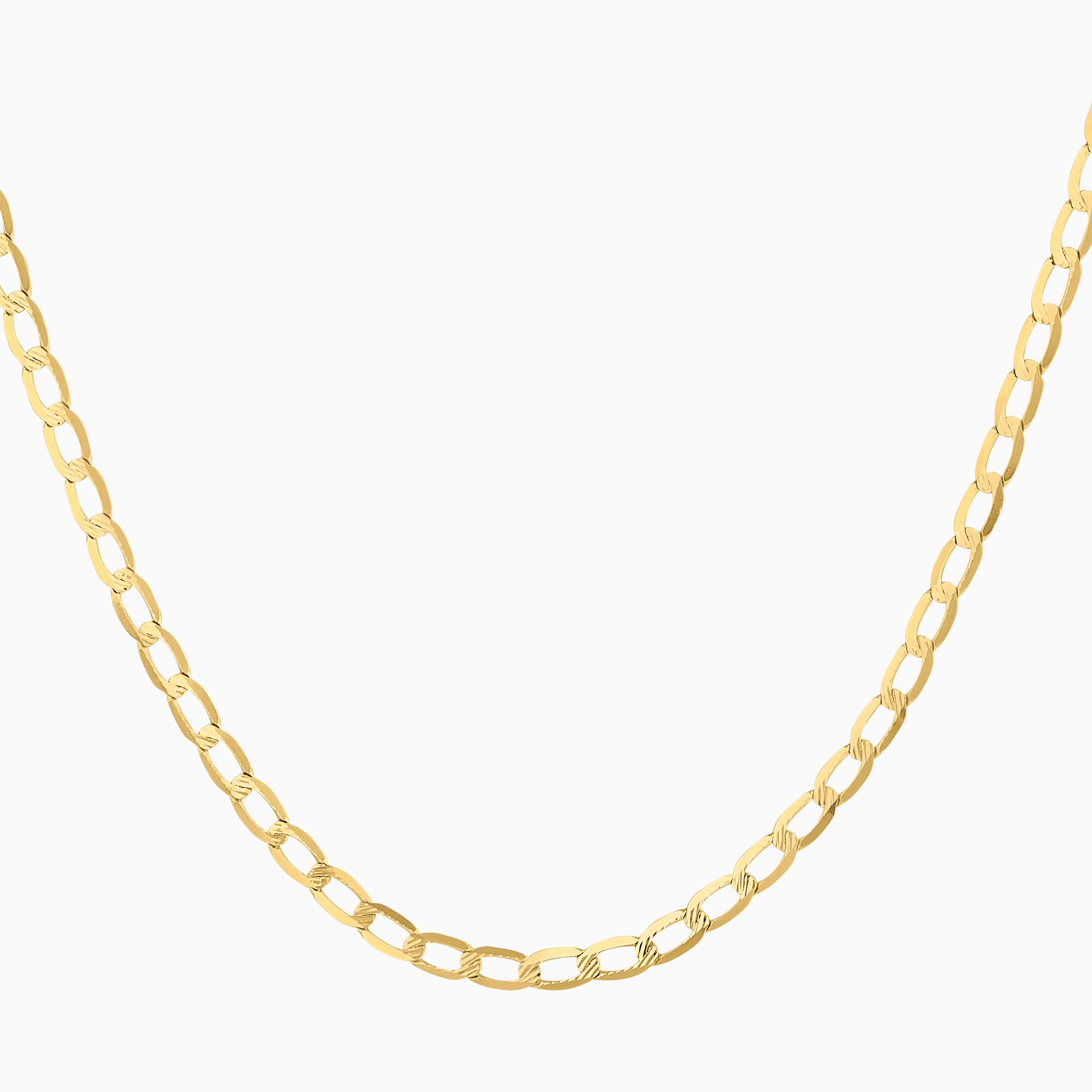 Cadena Ancla Troquelado 14K Oro Amarillo + Estuche