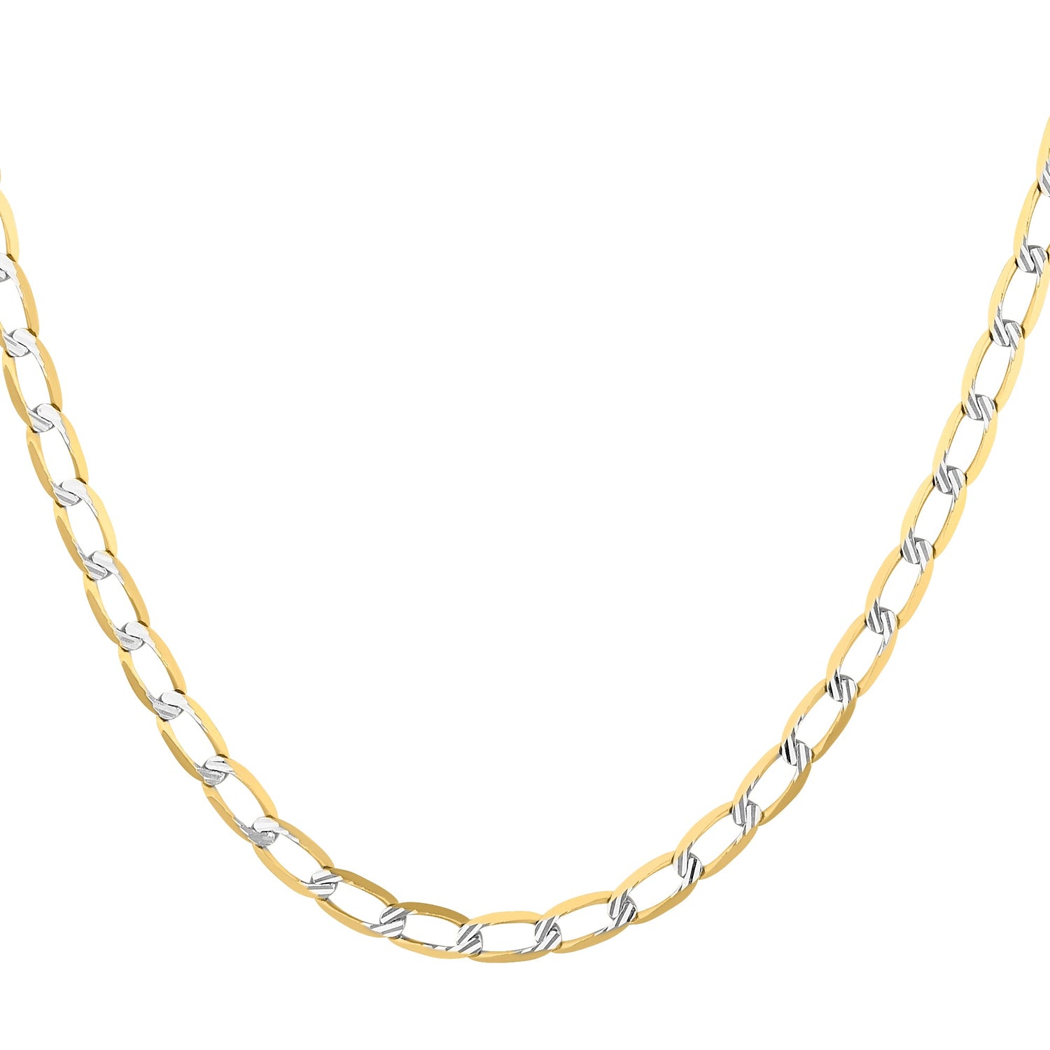 Cadena Ancla Diamantada 14K Oro Amarillo + Estuche