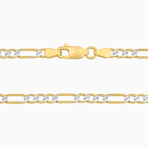 Cadena Tipo Cartier Diamantado 14K Oro Amarillo + Estuche