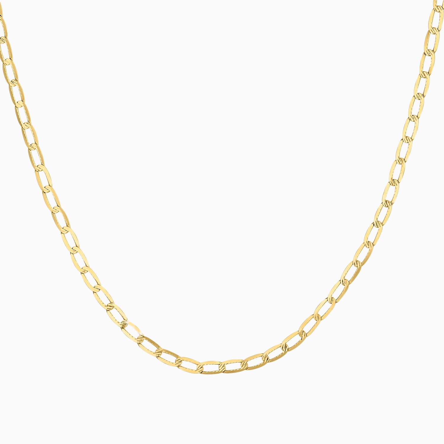 Cadena Tejido Ancla 14K Oro Amarillo + Estuche
