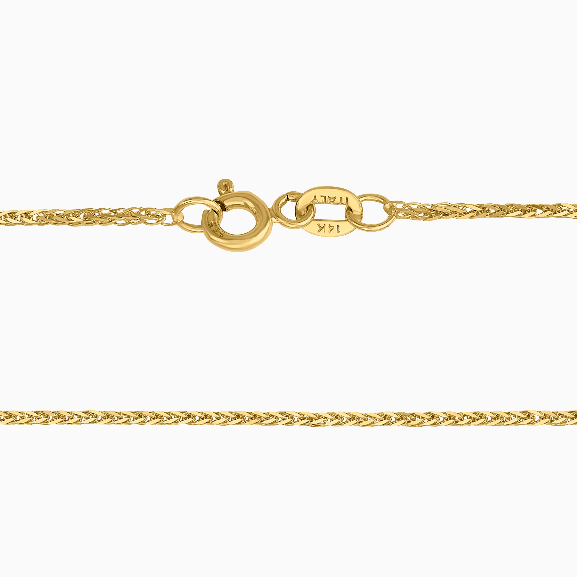 Cadena Espiga Cuadrada 14K + Estuche