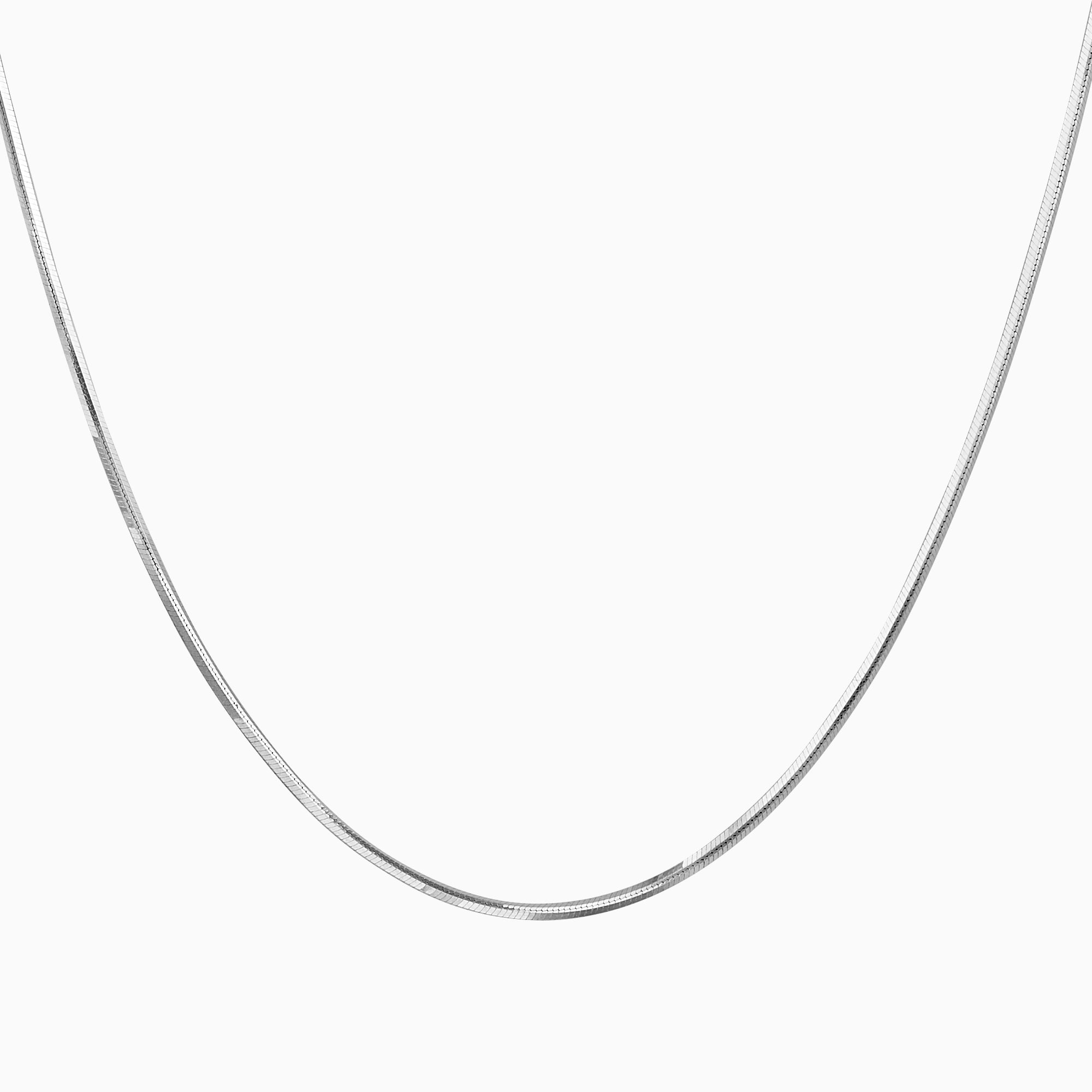 Cadena Tejido Planchado Cuadrado 14K + Estuche
