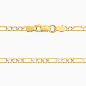 Cadena Tipo Cartier Diamantada 14K Oro Amarillo + Estuche