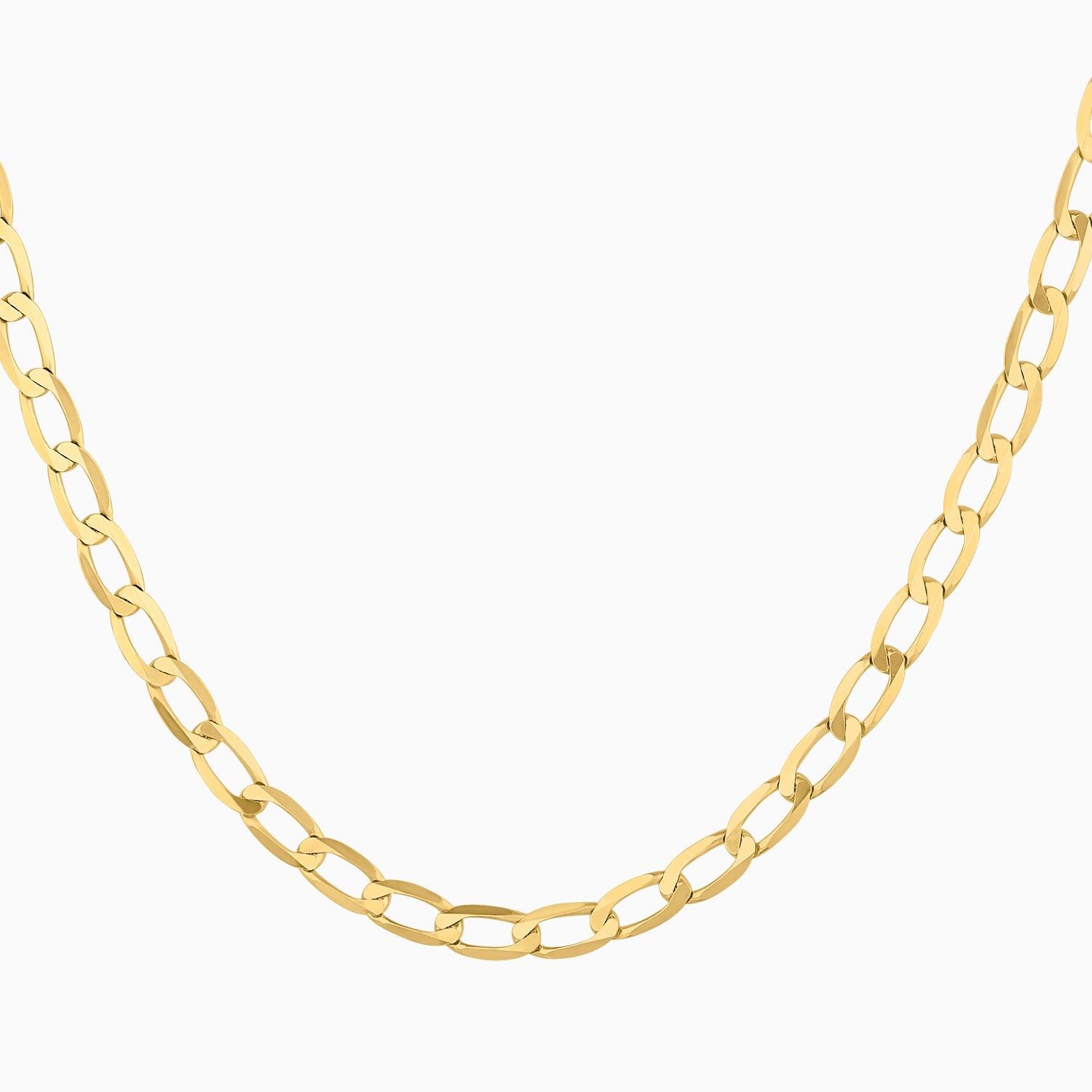 Cadena Ancla Lisa 14K Oro Amarillo + Estuche