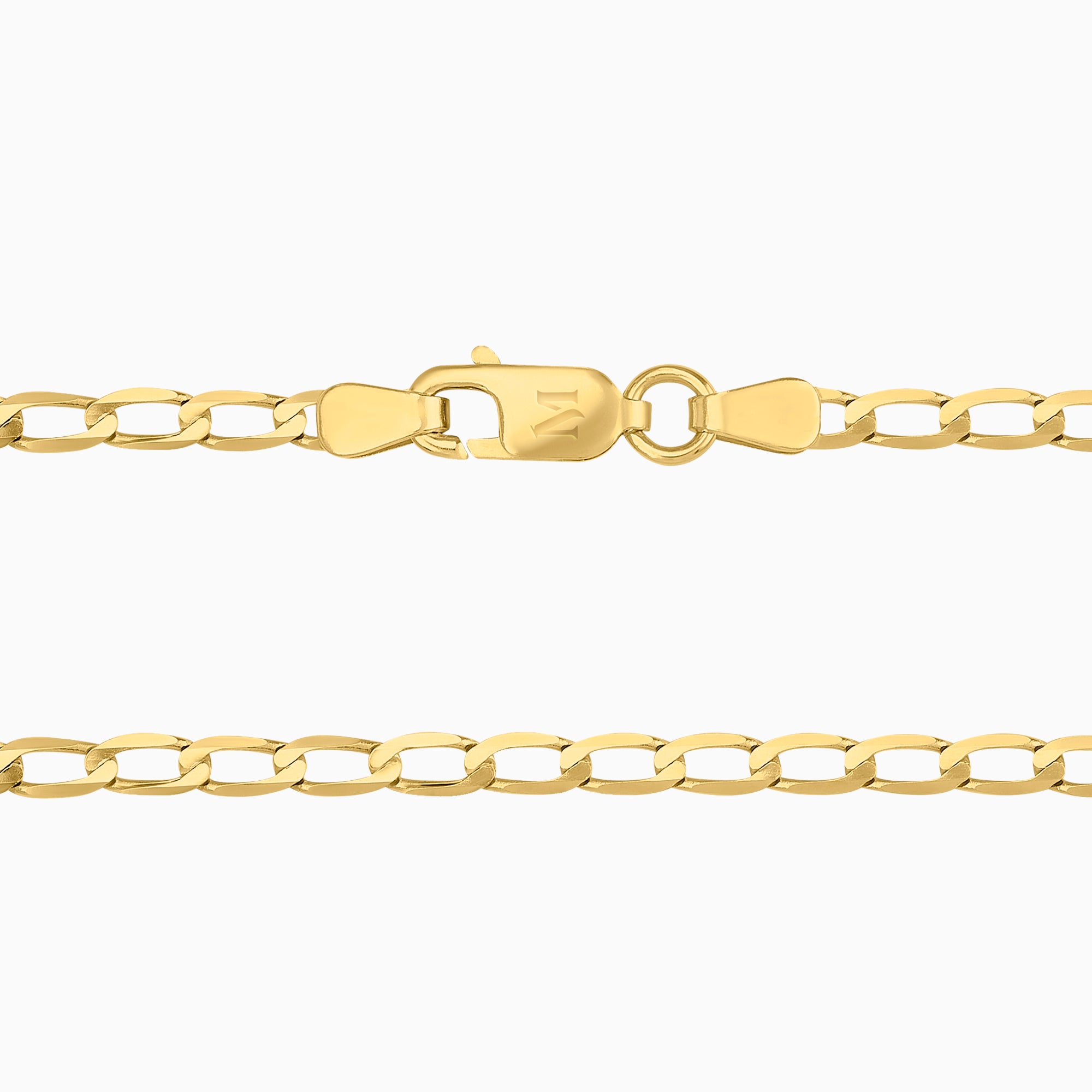 Cadena Ancla Lisa 14k Oro Amarillo + Estuche