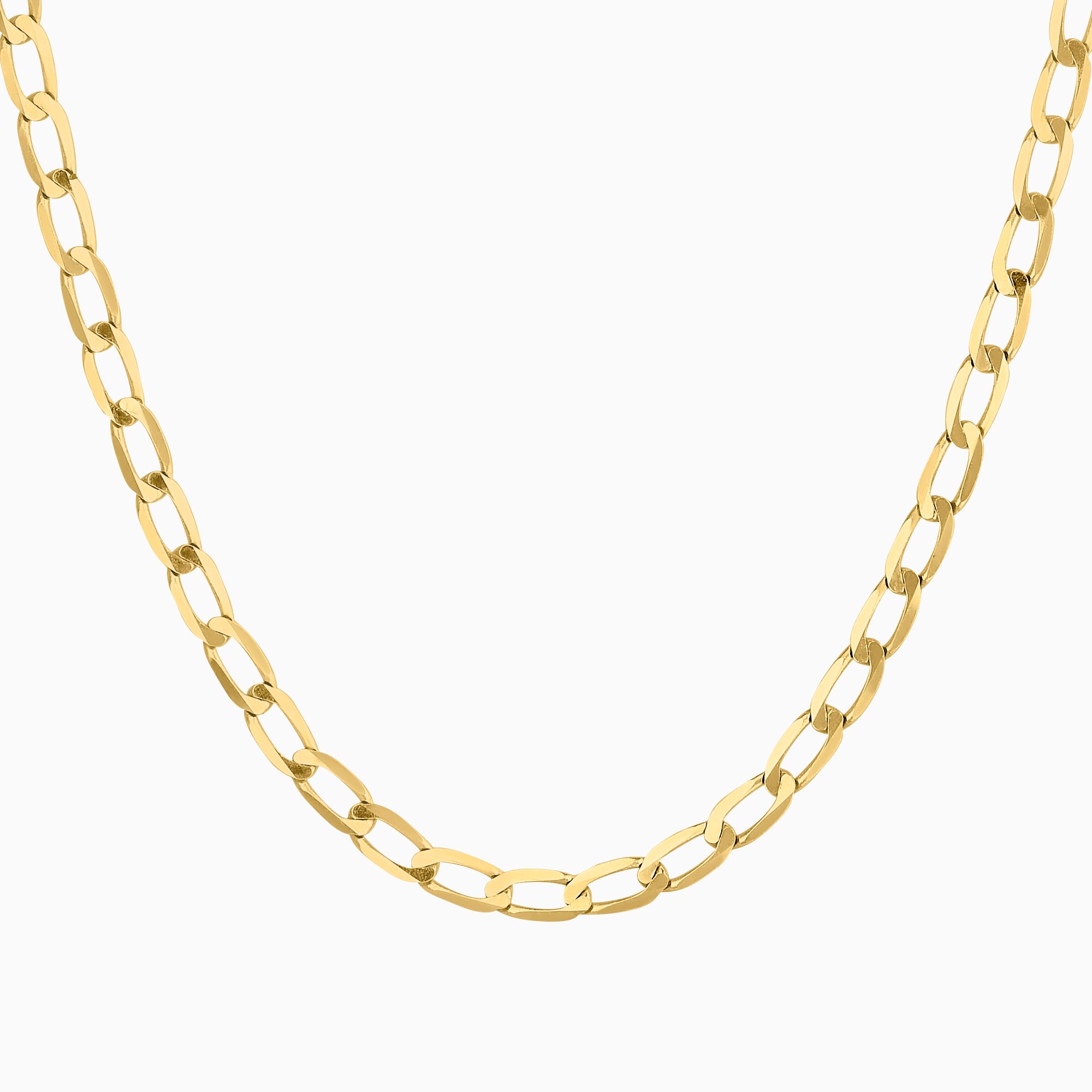 Cadena Ancla Lisa 14k Oro Amarillo + Estuche