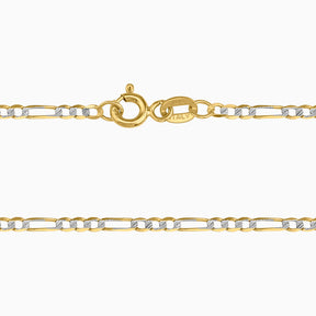 Cadena Tipo Cartier Diamantada 14K Oro Amarillo + Estuche