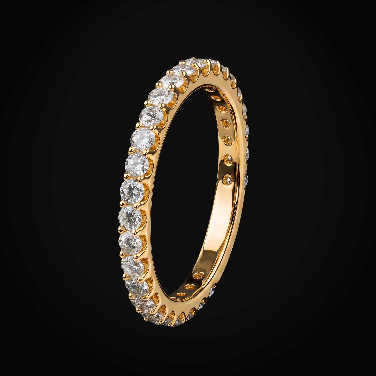 Anillo 14k Churumbela Oro Amarillo Diamantes De Mina Corte + Estuche