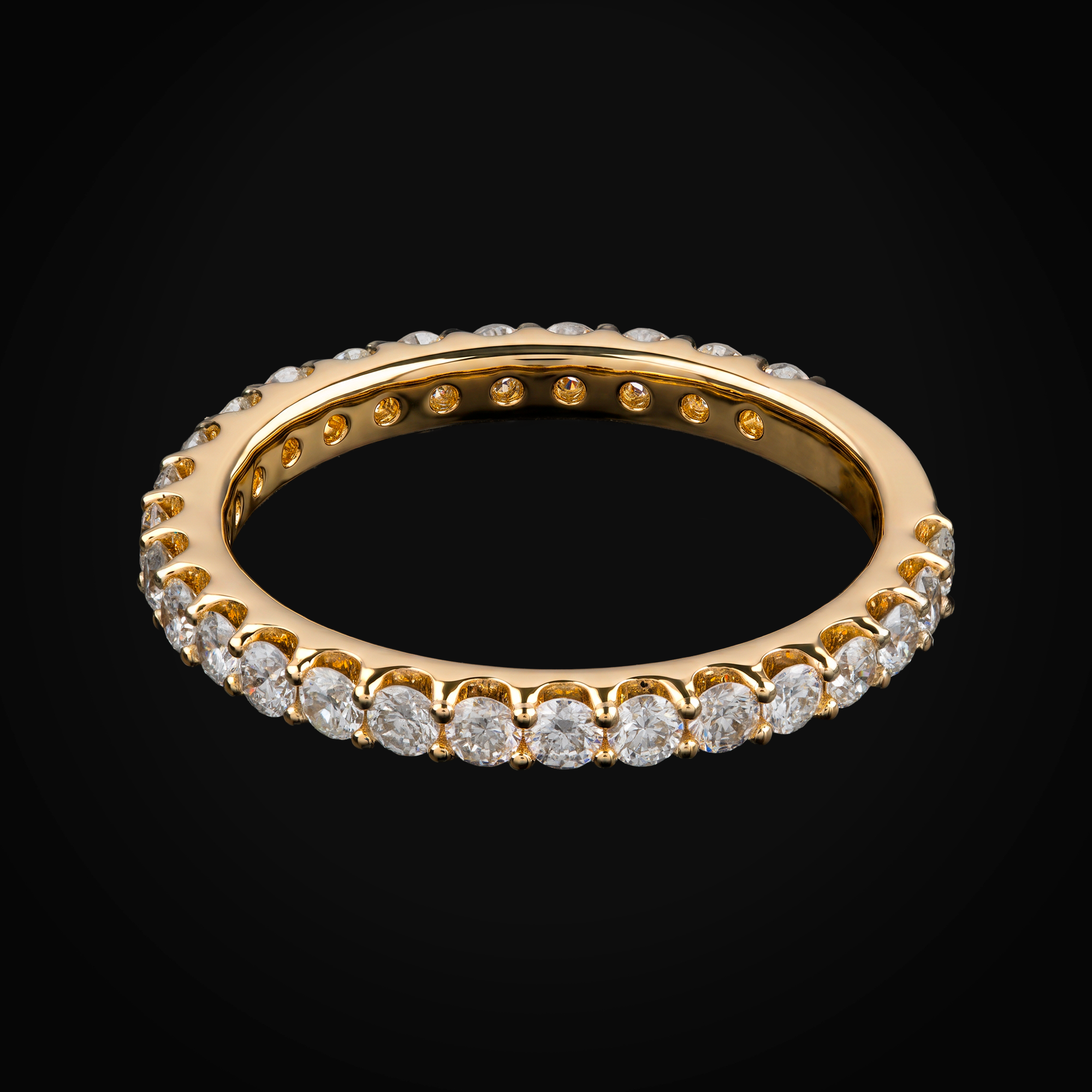 Anillo 14k Churumbela Oro Amarillo Diamantes De Mina Corte + Estuche