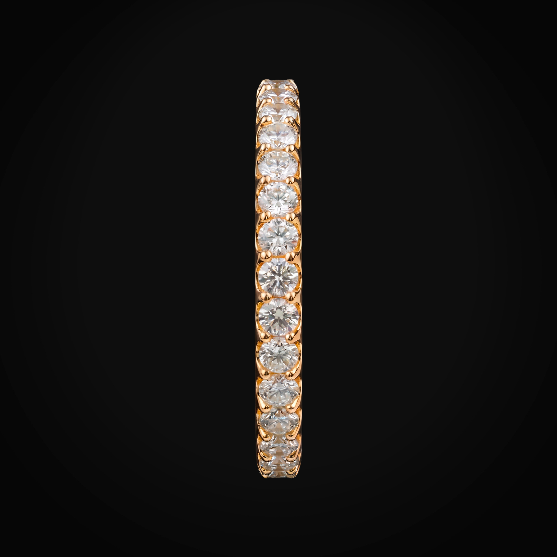 Anillo 14k Churumbela Oro Amarillo Diamantes De Mina Corte + Estuche