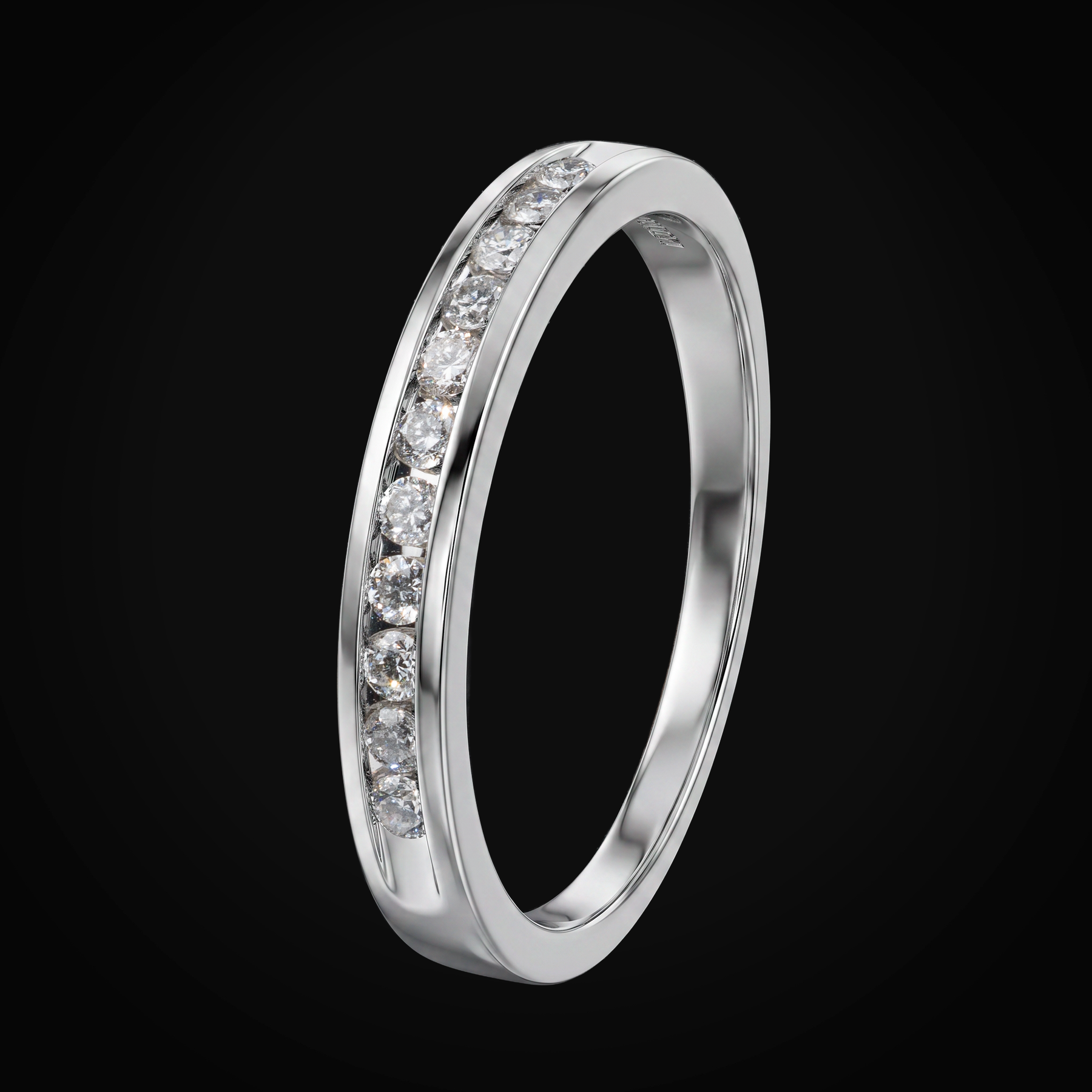 Anillo 14k Media Churumbela Con Bisel Oro + Estuche