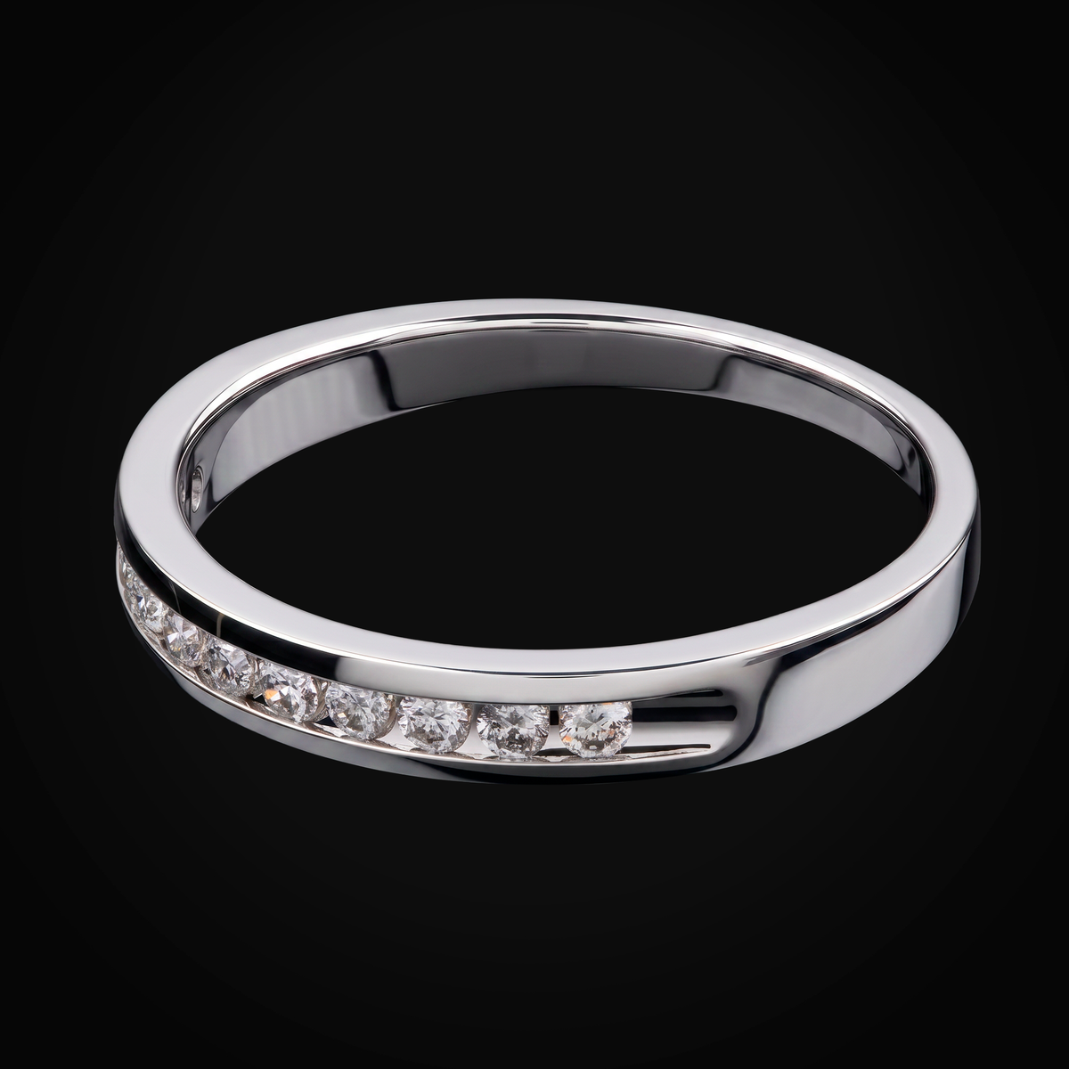 Anillo 14k Media Churumbela Con Bisel Oro + Estuche