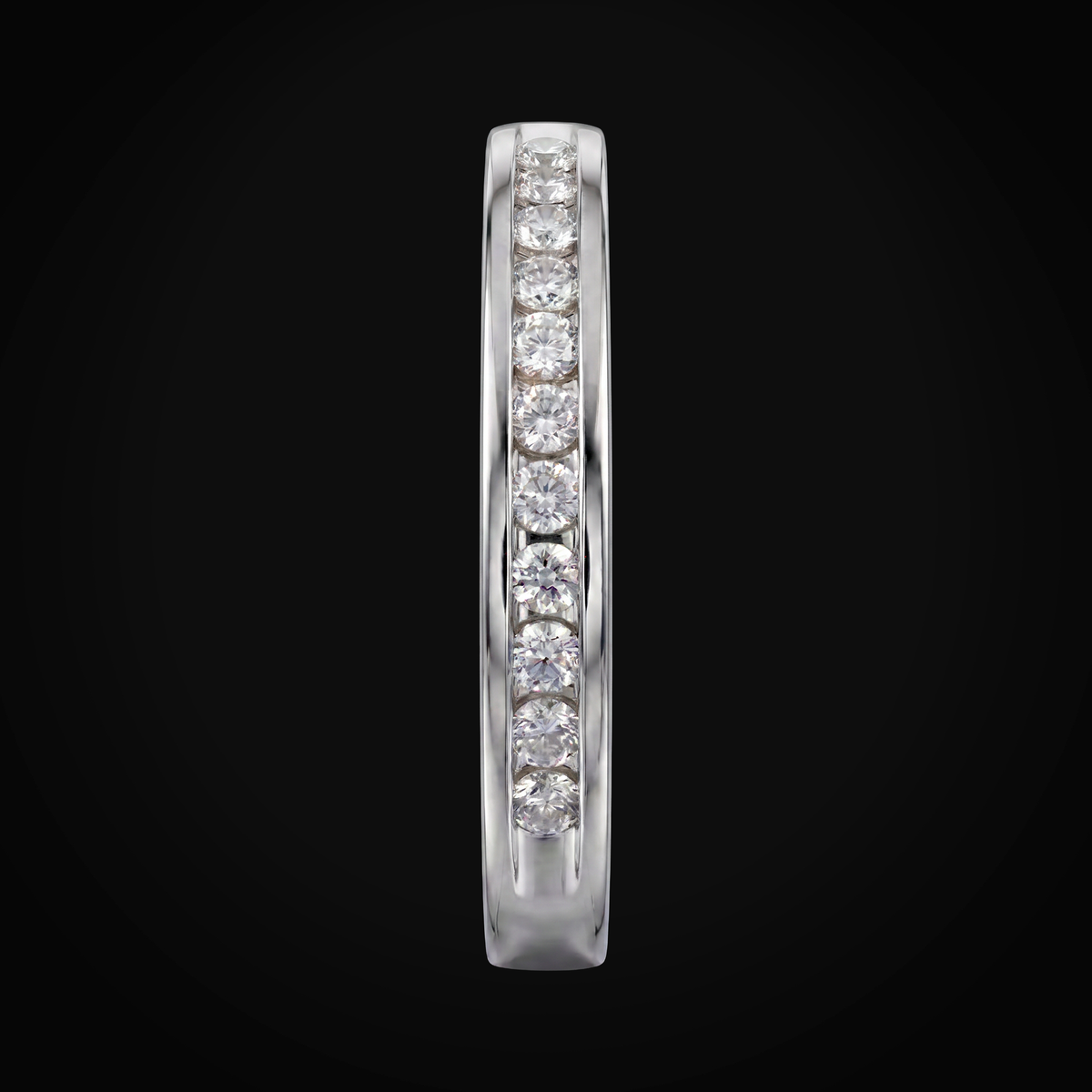 Anillo 14k Media Churumbela Con Bisel Oro + Estuche
