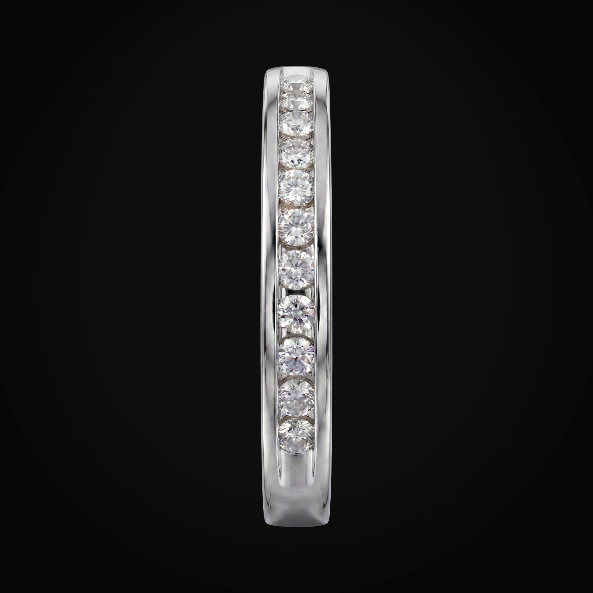 Anillo 14k Media Churumbela Con Bisel Oro + Estuche