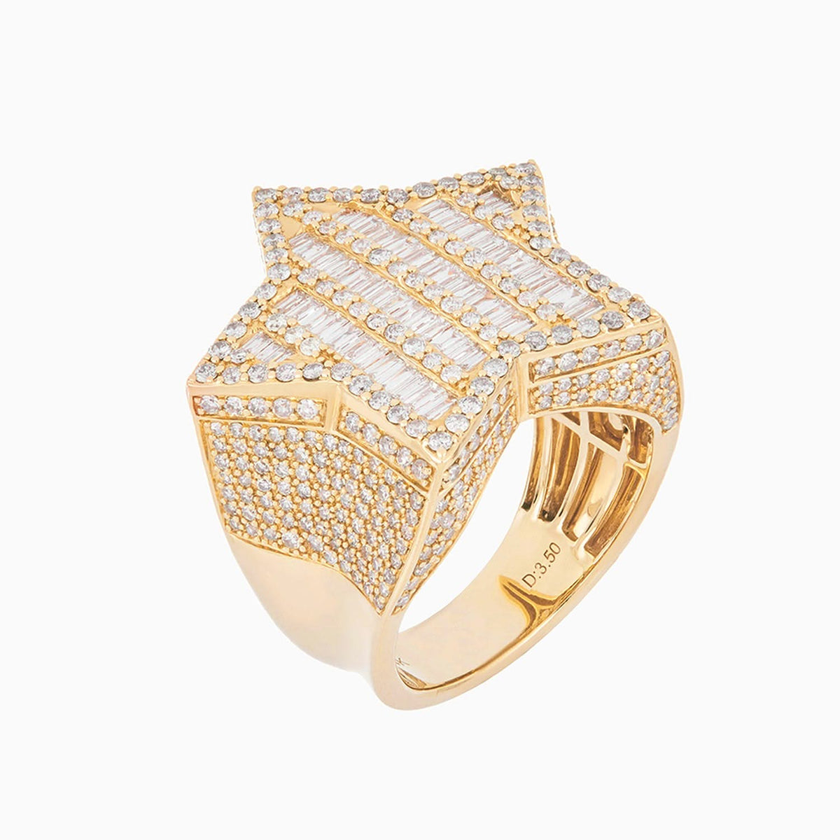 Anillo Oro 14k Figura Estrella