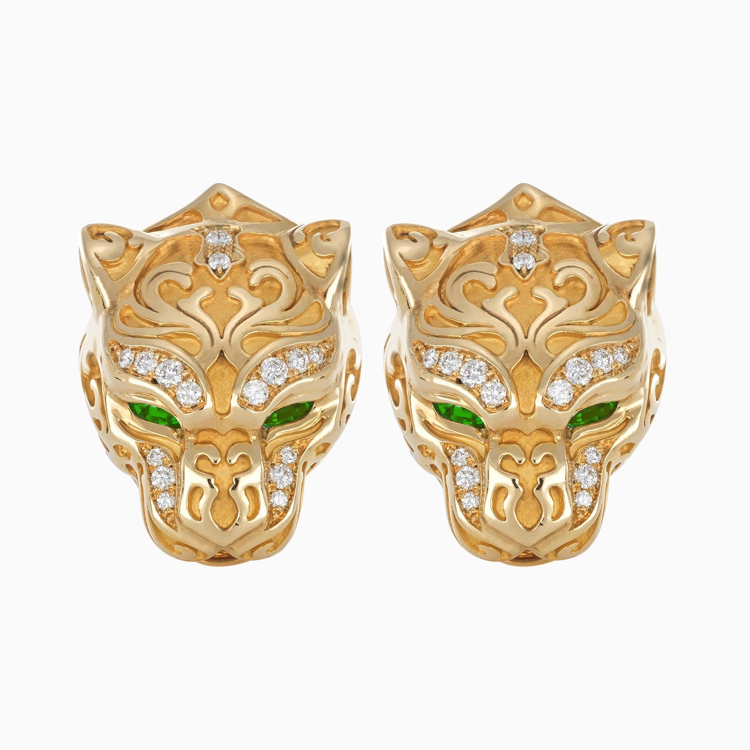 Aretes Zodaria Maxi" 18k Oro Amarillo + Estuche