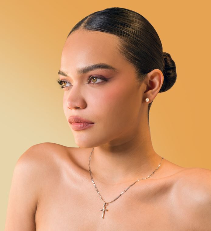 Broqueles Perla Oro Amarillo 14k + Estuche