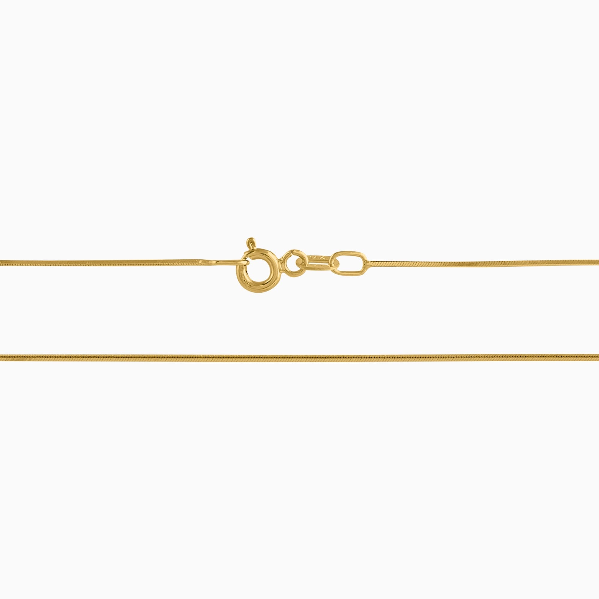 Cadena Tejido Caja 14K Oro Amarillo + Estuche